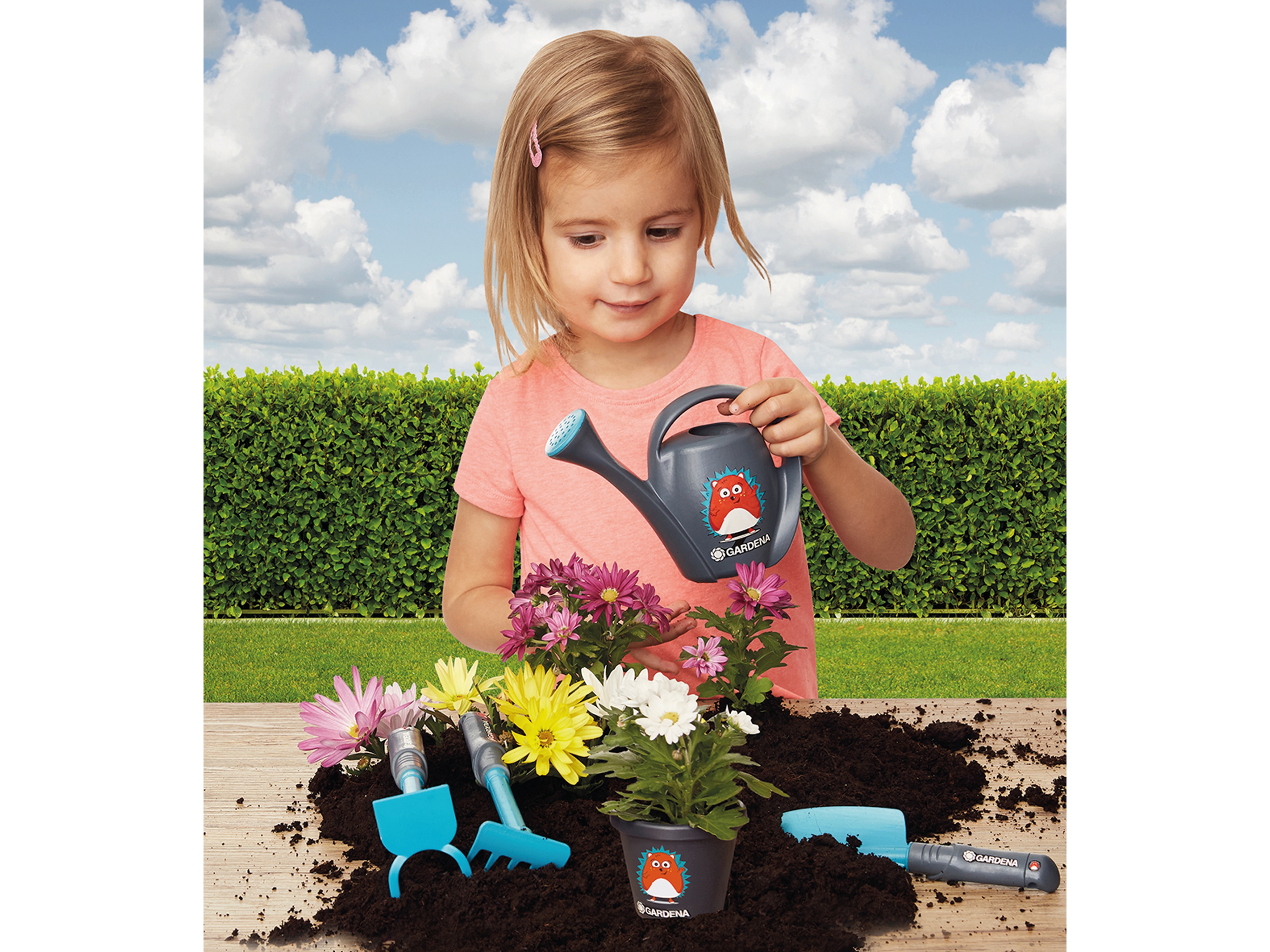 GARDENA FOR LITTLE GARDENERS Starter-Set Igel, 5-teilig, für Kinder