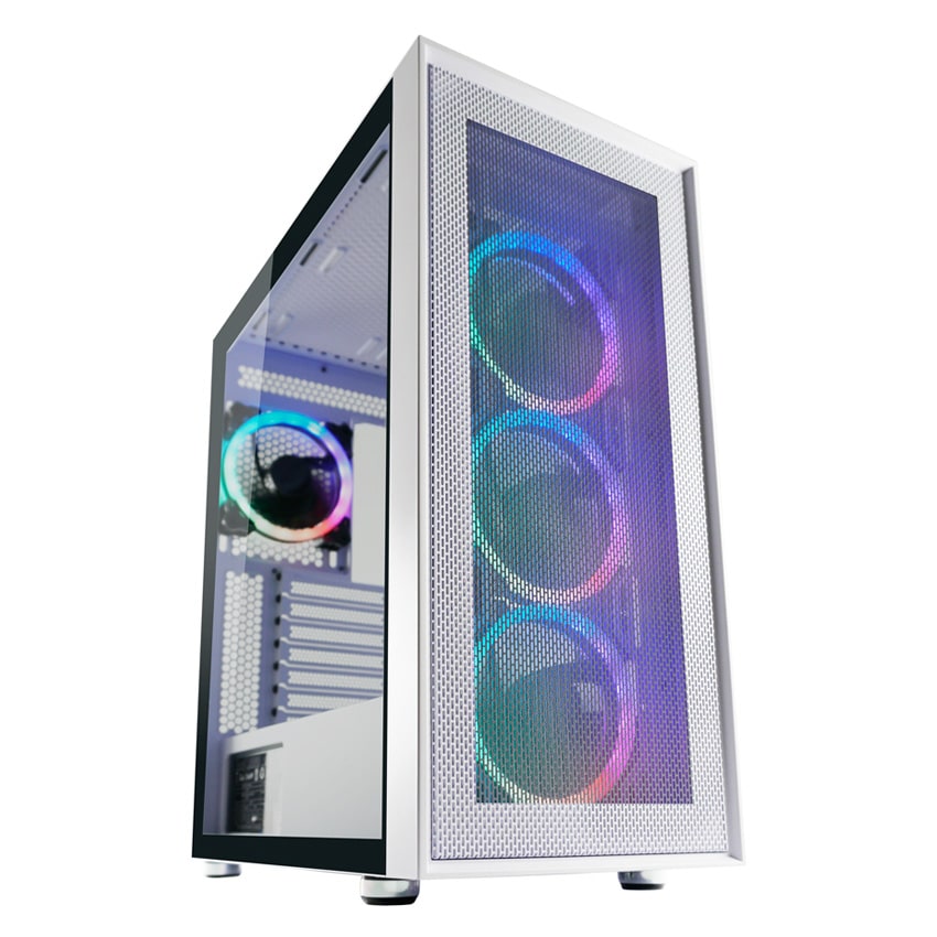 LC POWER Midi Tower Gaming 802W White Wanderer X