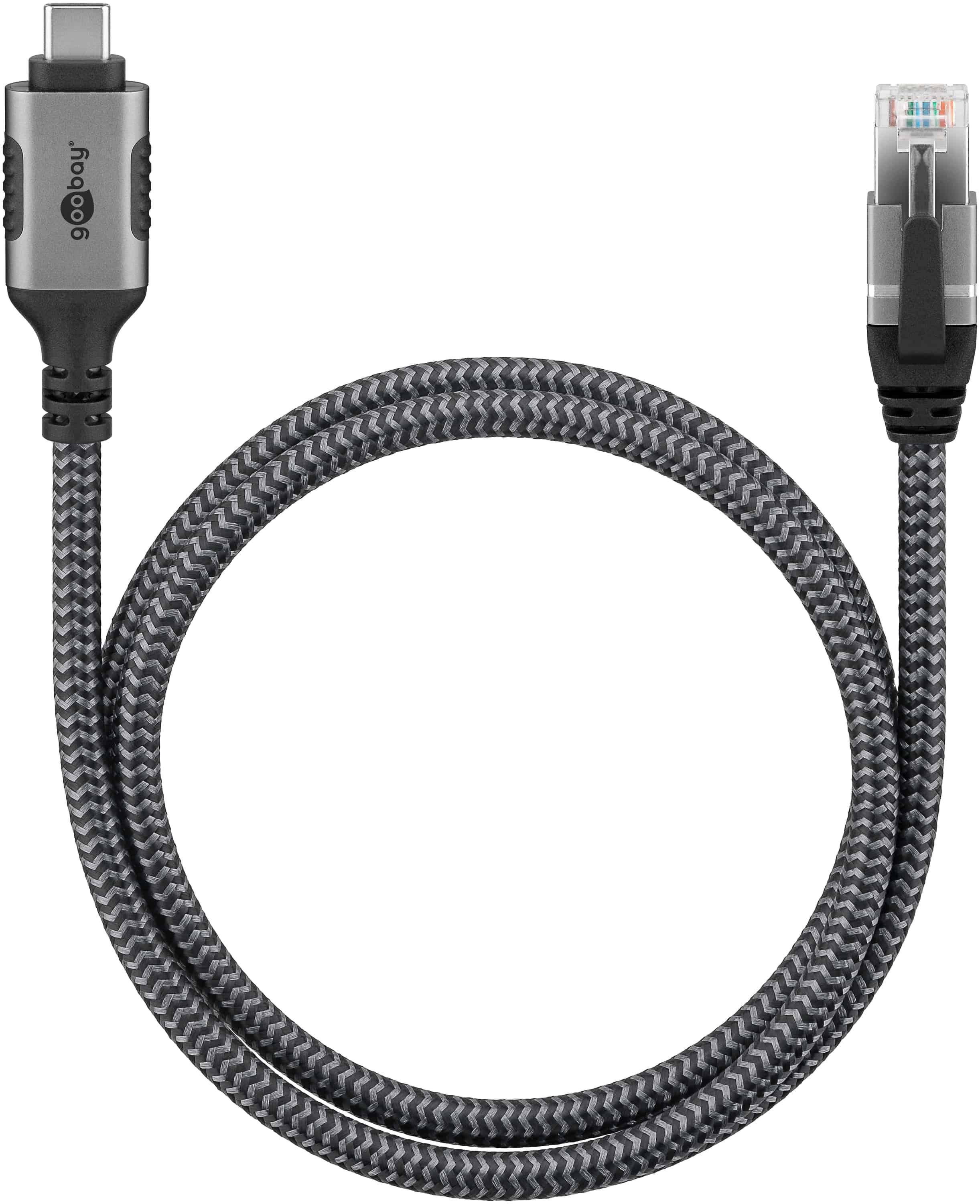 GOOBAY Ethernet-Kabel CAT6 USB-AC 3.1 auf RJ45 10m