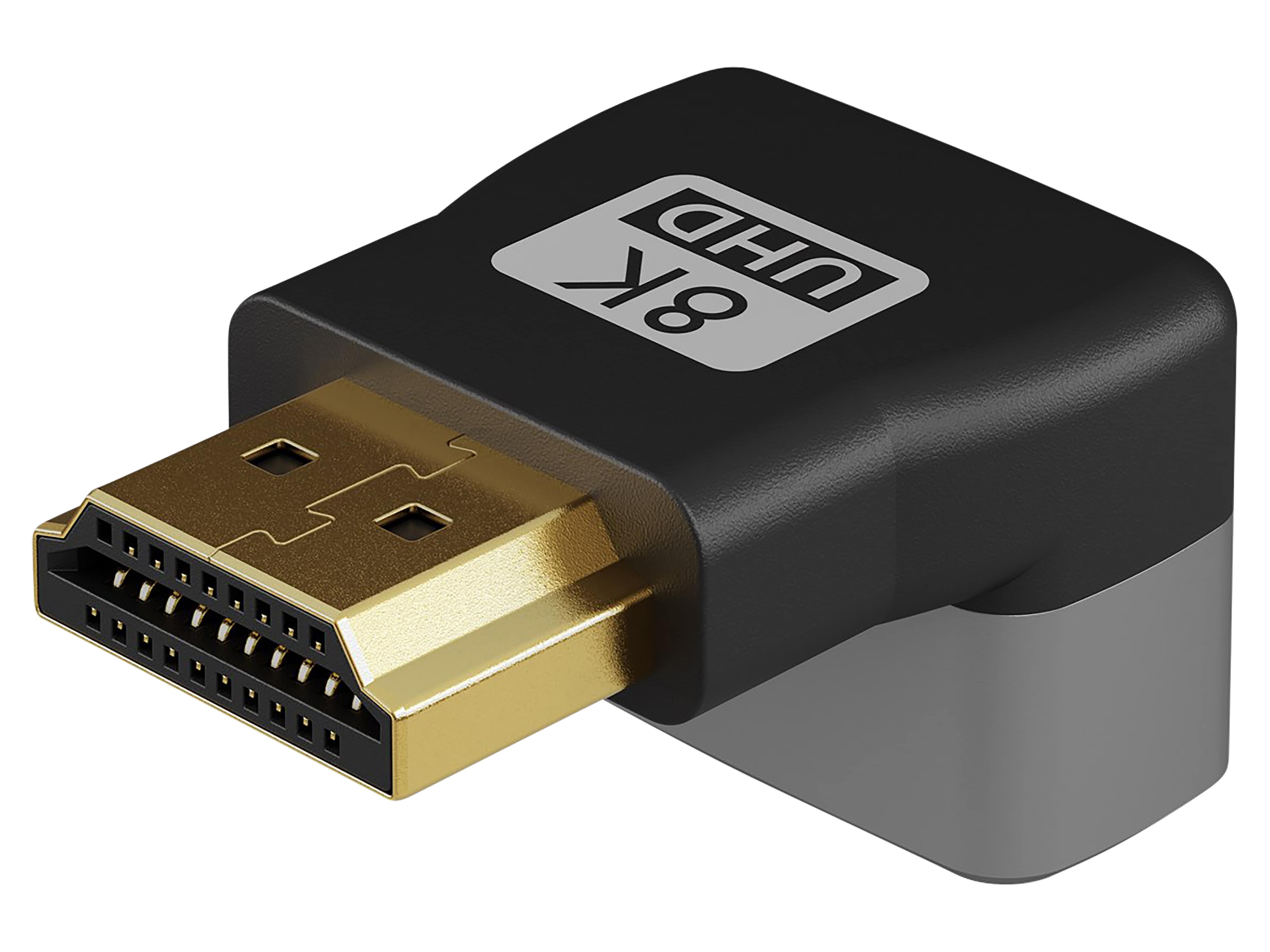 GOOBAY HDMI-Adapter 72009 90° vertikal 8k 60Hz vergoldet