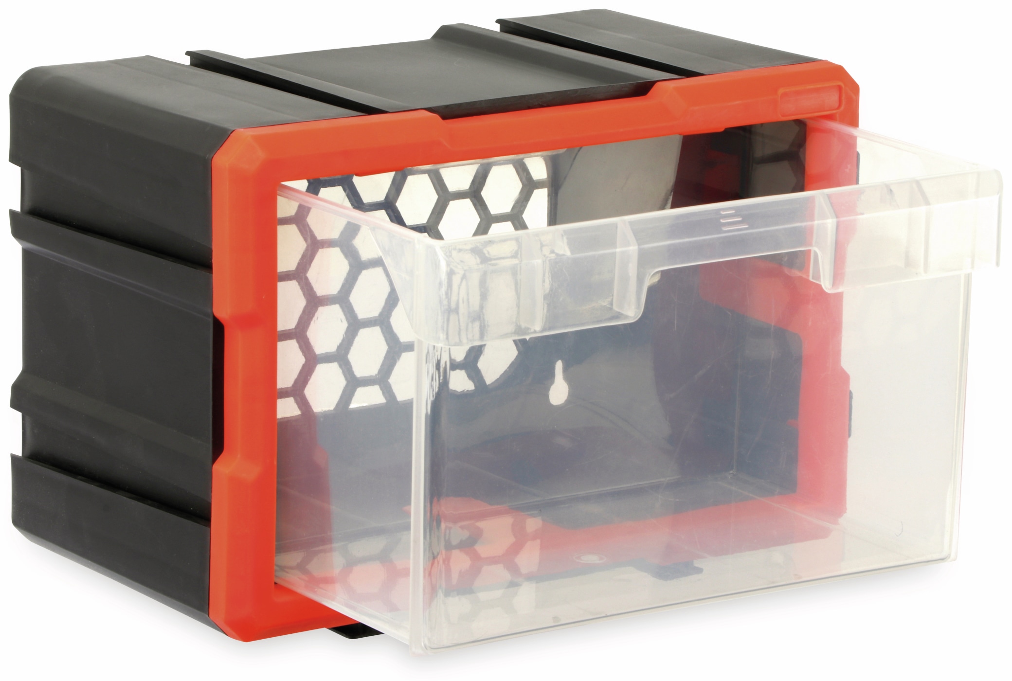 DAYTOOLS Werkzeugbox TW2019, Kunststoff,1-teilig, schwarz/orange