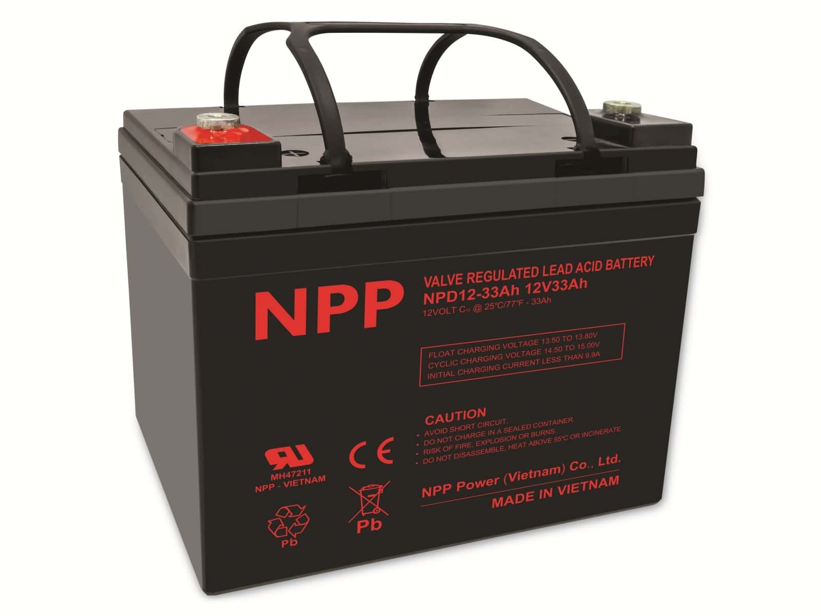 NPP Blei-Akku NPD12-33, 12V/33000mAh, zyklisch