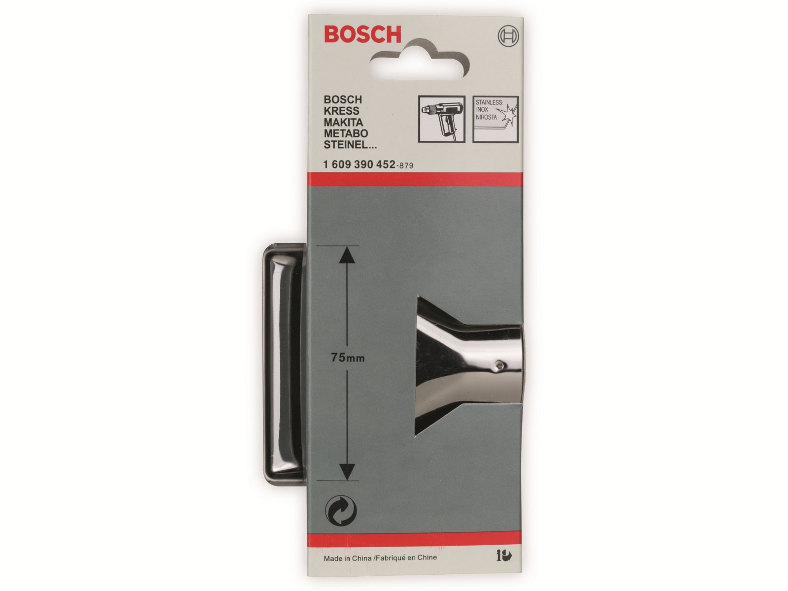 BOSCH Glasschutzdüsen für Heißluftgebläse, 75 mm