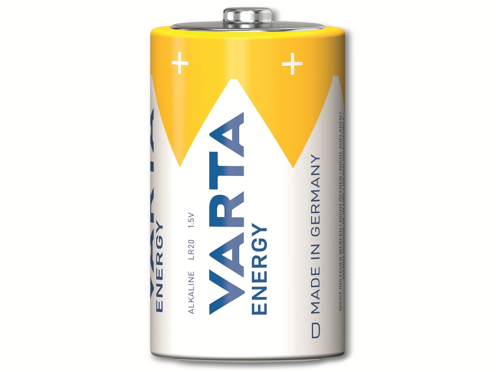 VARTA Batterie Alkaline, Mono, D, LR20, 1.5V, Energy, 2 Stück