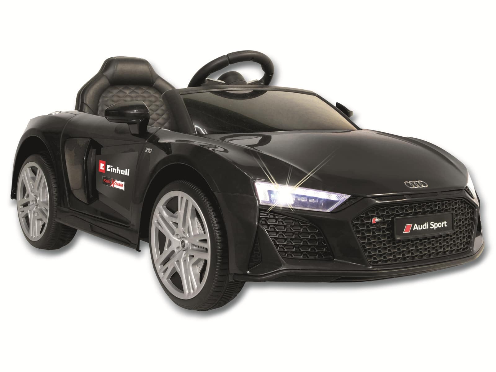 JAMARA Kinder-Elektrofahrzeug Ride-onAudi R8 Spyder schwarz, 18V Einhell Akku