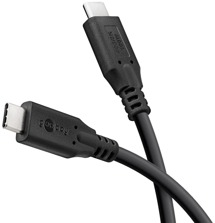 GOOBAY USB-C Kabel 74193 USB4 100W 2m schwarz 40 Gbit/s