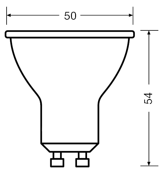 OSRAM LED-Reflektorlampe Value, PAR16, GU10, EEK: F, 6,9 W, 575 lm, 3000 K, 3 Stück