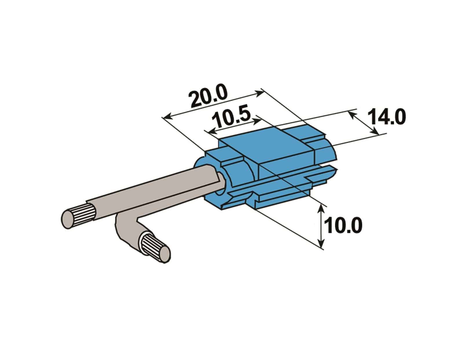 VOGT Schnellverbinder, Abzweigklemmen, 3927, blau, 1,5 mm²-2,5 mm², 600 V, 100 Stück