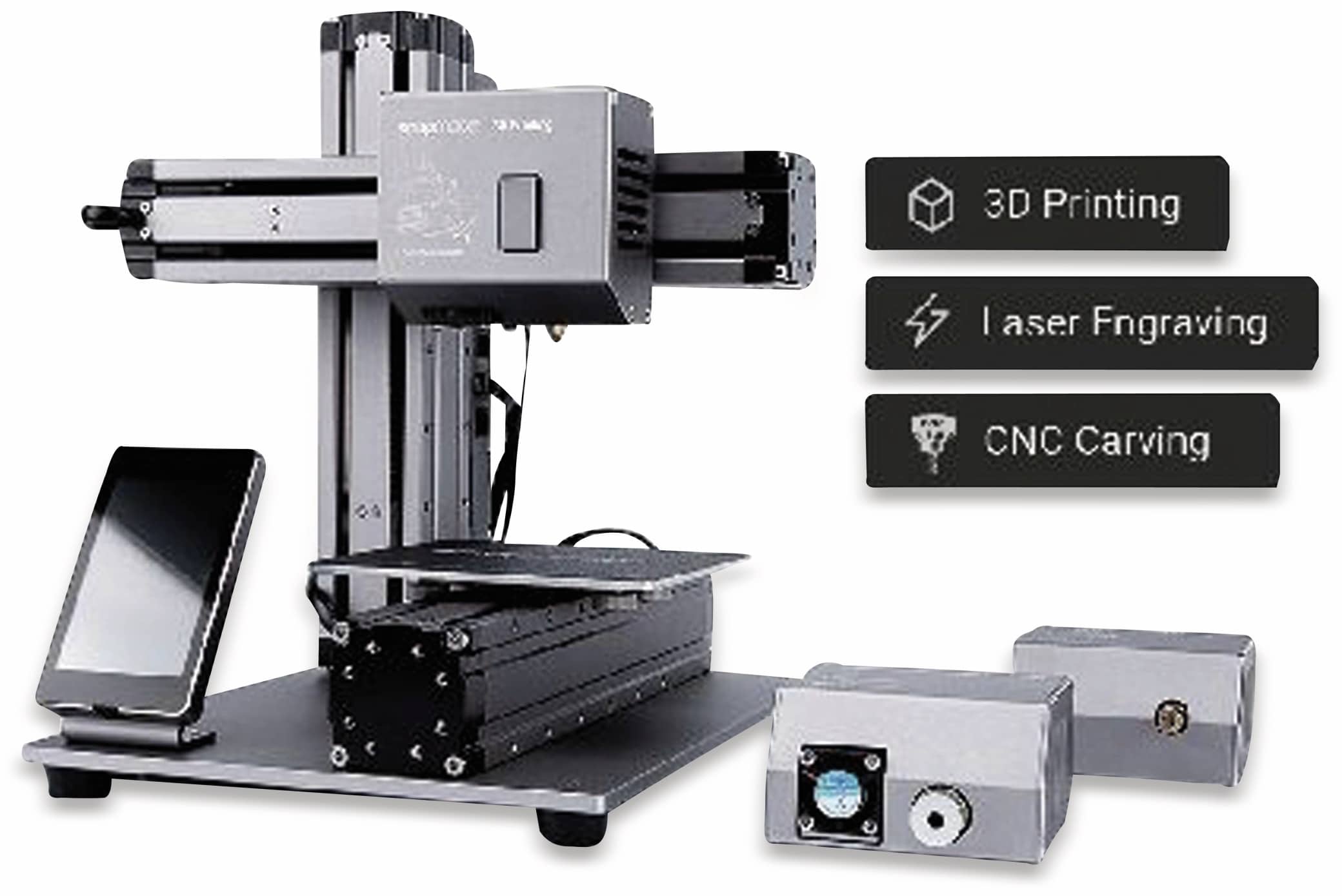 3-in-1 3D Drucker, Laser, Fräse und Gehäuse 