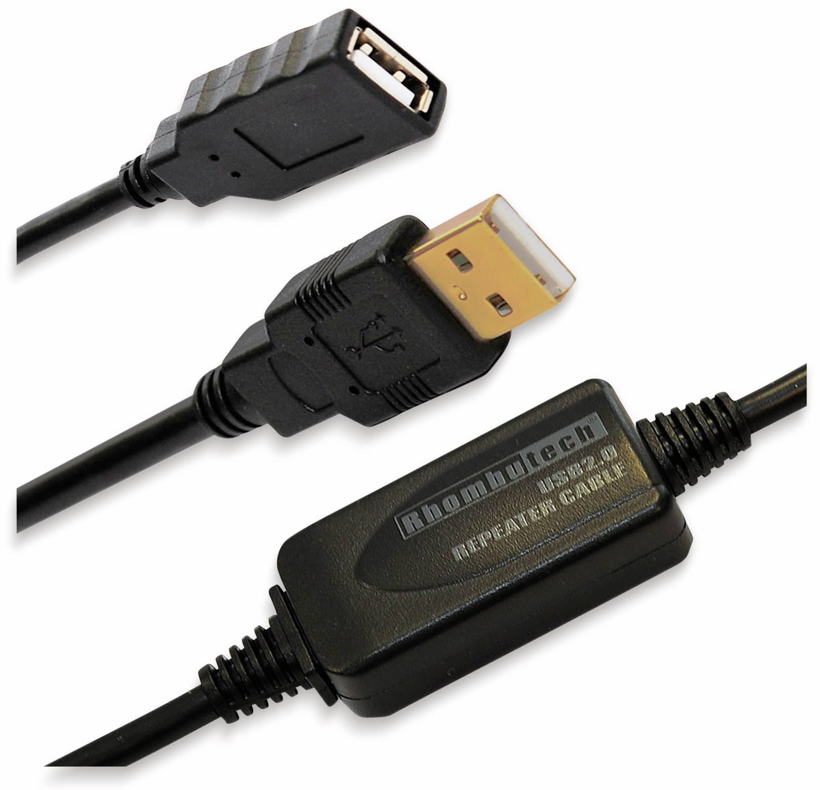 USB2.0 Verlängerungskabel RHOMBUTECH, 15 m, aktiv