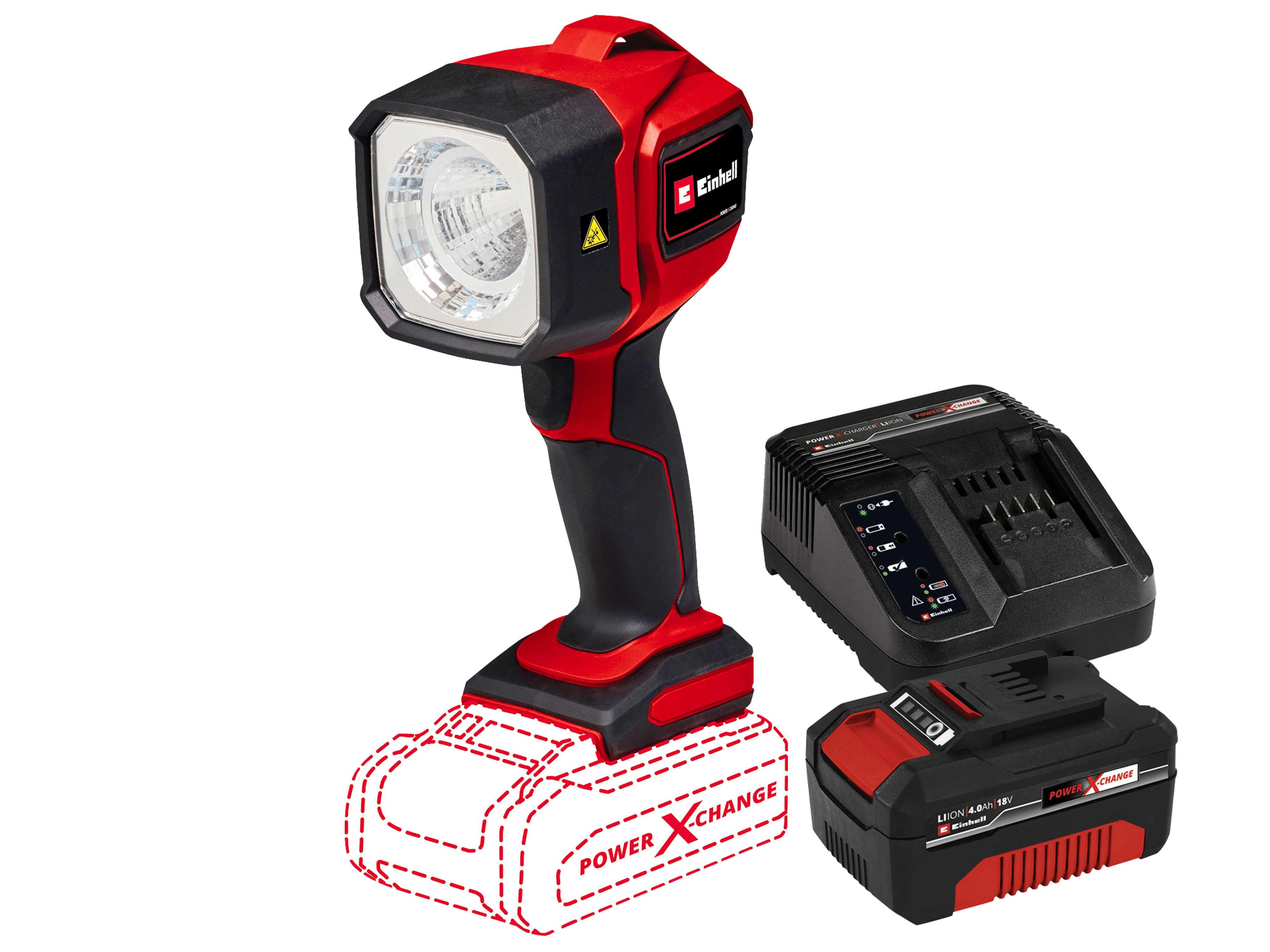 EINHELL Akku-Lampe TC-CL 300 Li Kit (1x 4,0 Ah)