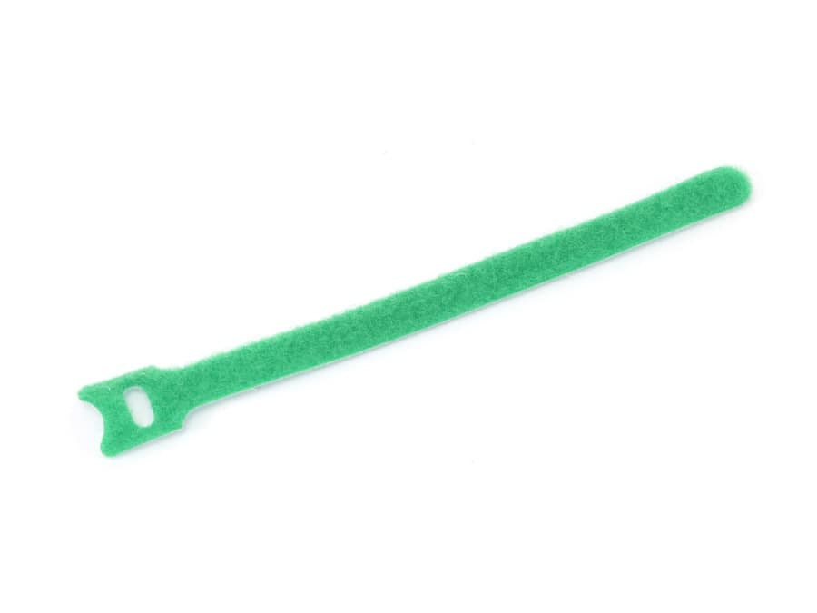 DAYTOOLS Kabelbinder, 180x12 mm, Klettverschluss, grün, 10 Stück