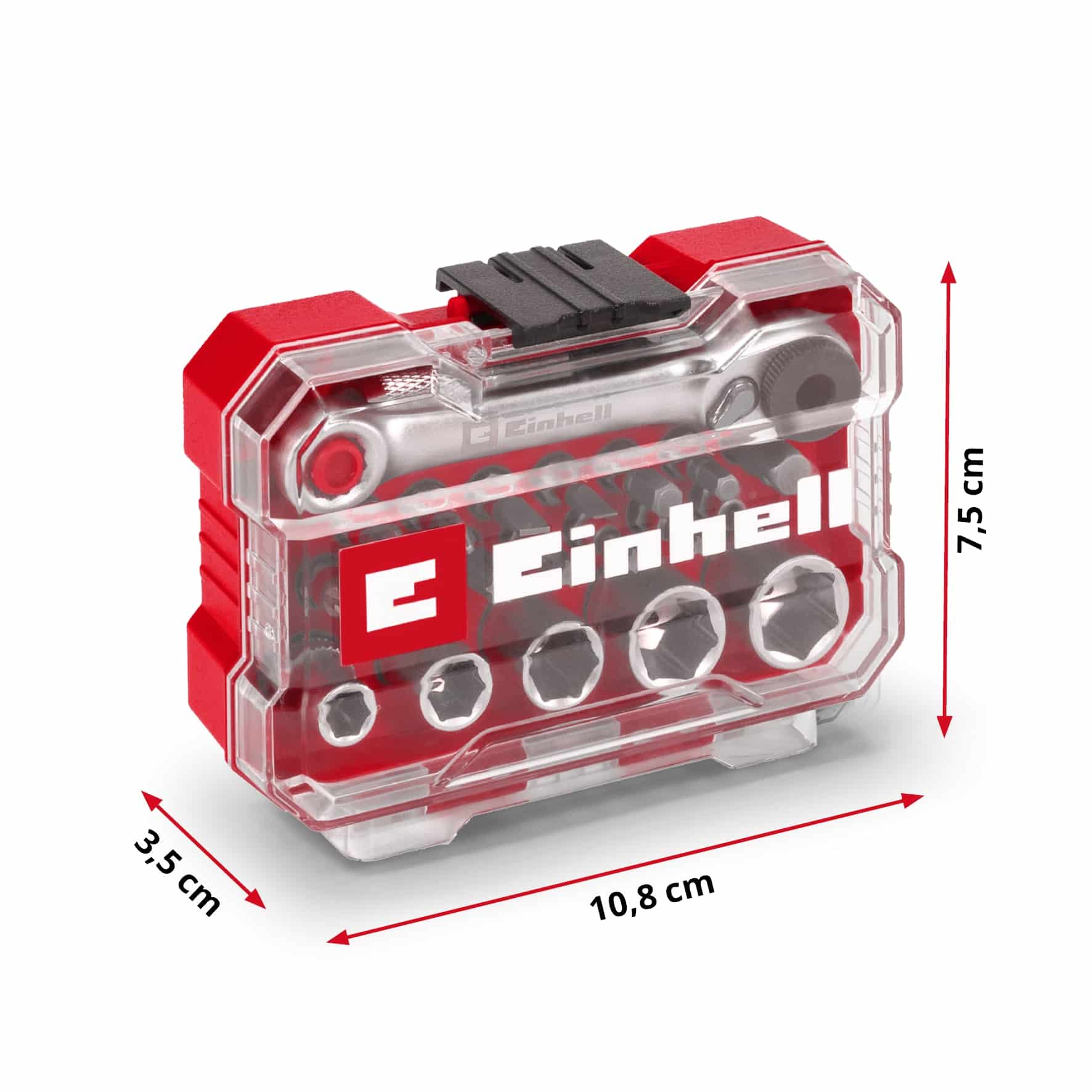 EINHELL Bit- & Steckschlüssel-Set, 118683, XS-Case, 21-teilig