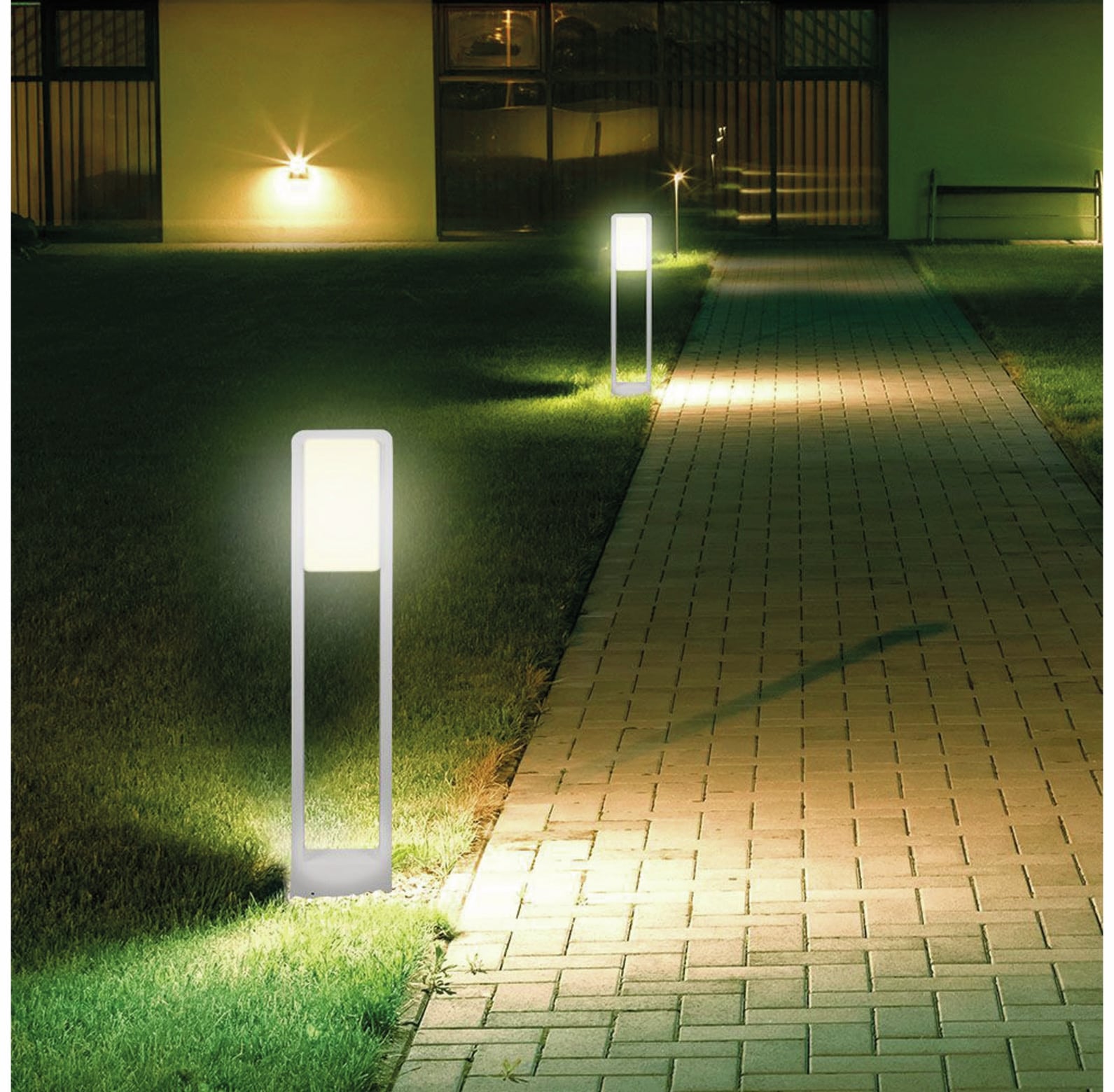 V-TAC LED-Gartenleuchte VT-33, EEK: F, 10W, 900lm, 4000k, weiß, 800 mm