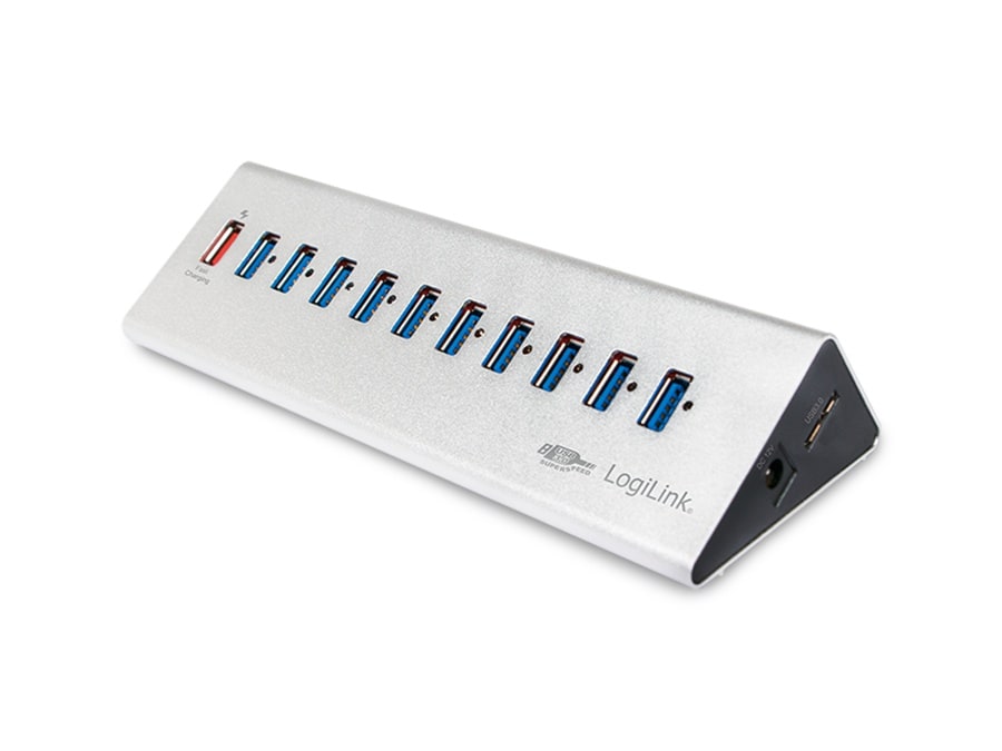 LOGILINK USB 3.0-Hub UA0229, 10-port, aktiv