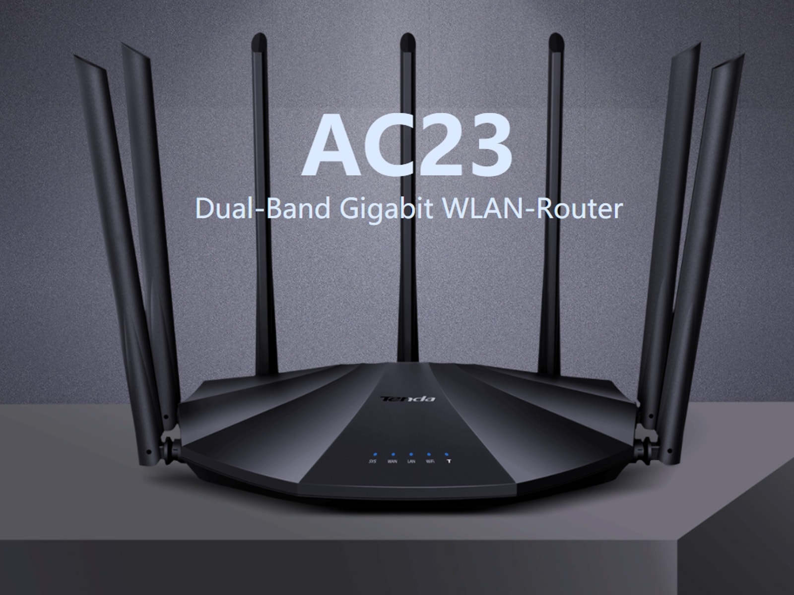 Tenda WLAN-Router AC23, AC2100, Dual-Band