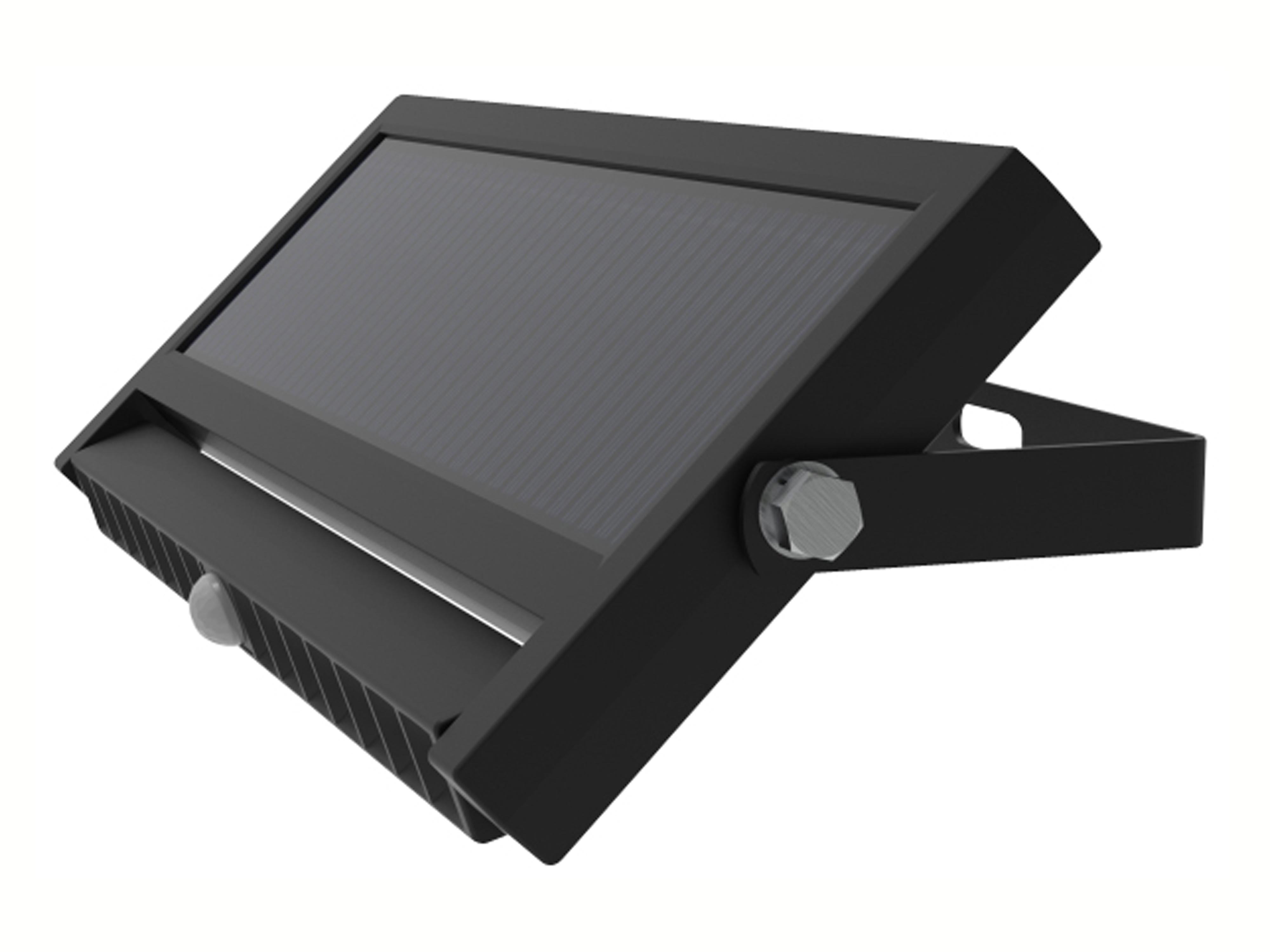 LUXULA Solar LED-Wandleuchte, 10 W, 1000 lm, PIR-Sensor, schwenkbar