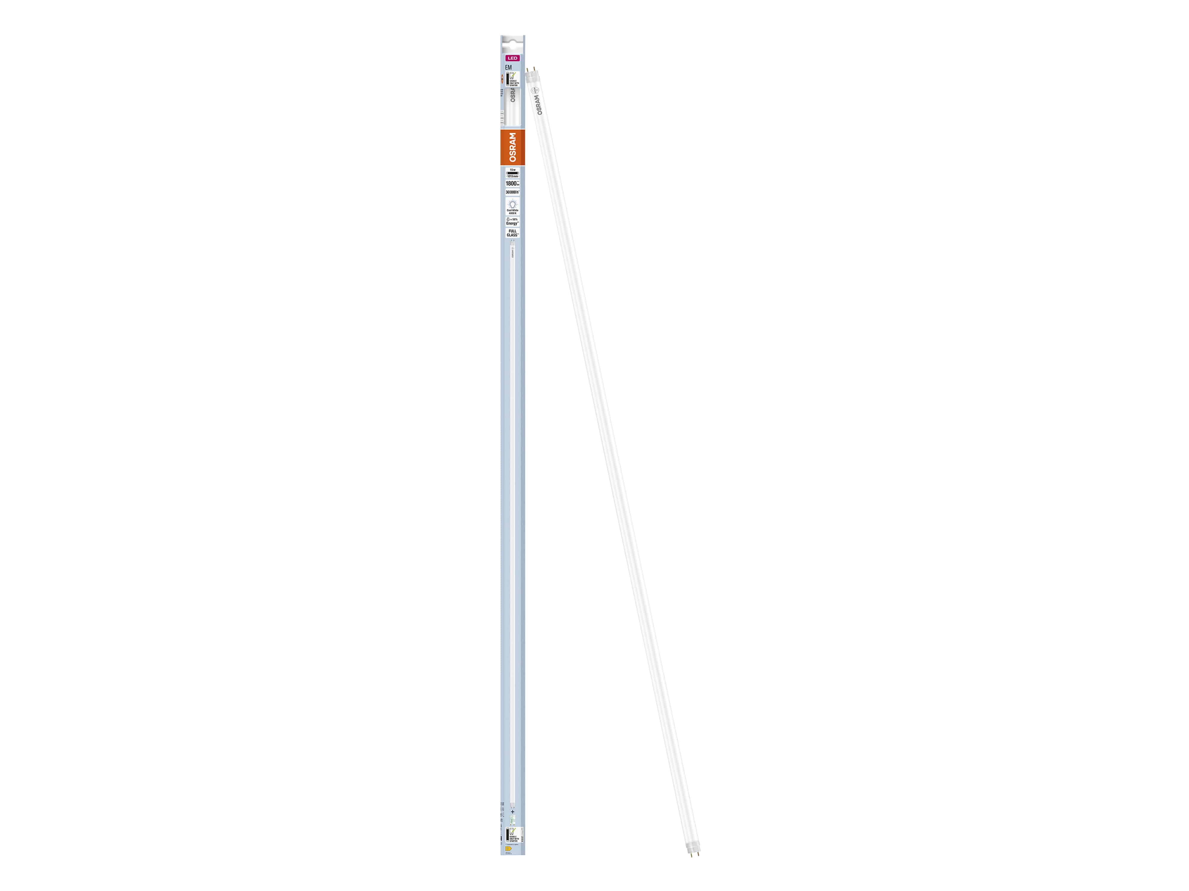 OSRAM LED-Röhre, T8, 1200mm, G13, EEK: E, 15W, 1800lm, 4000K