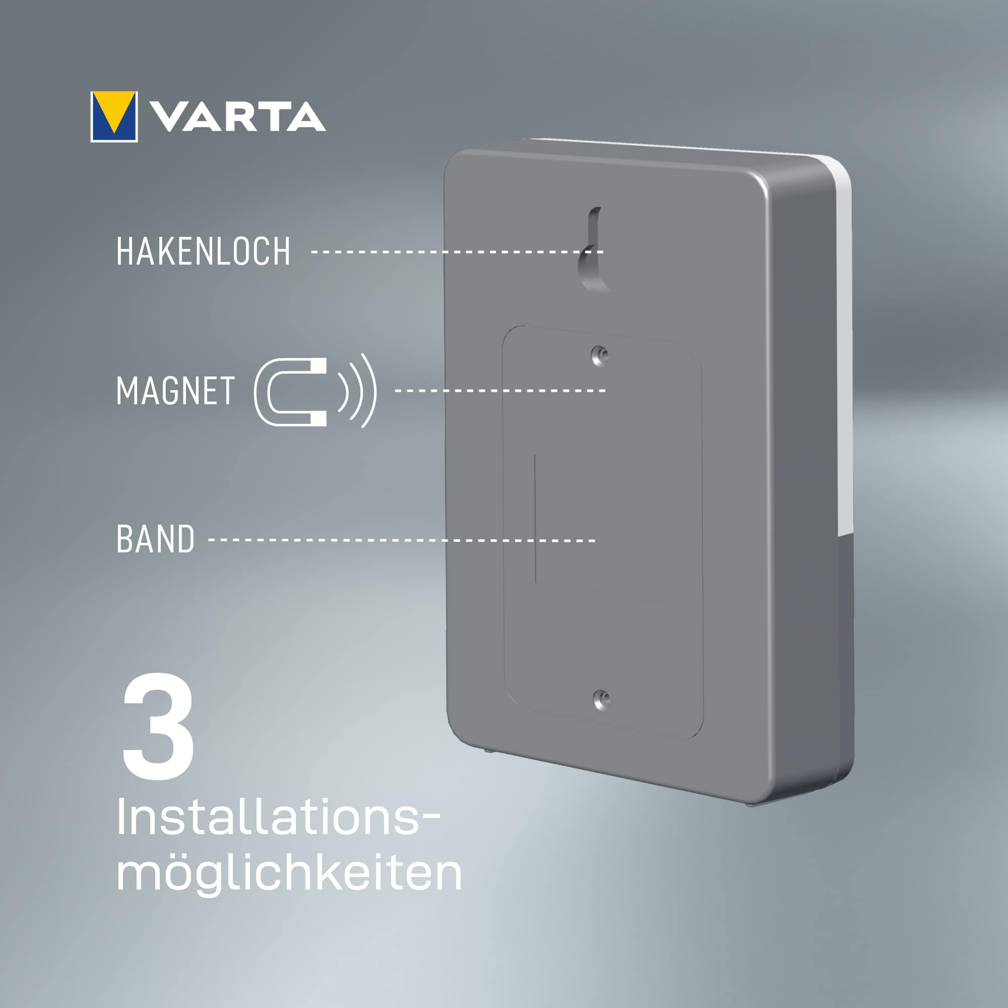 VARTA LED-Nachtlicht Motion Sensor, 40 lm, Batteriebetrieb, 2 Stück