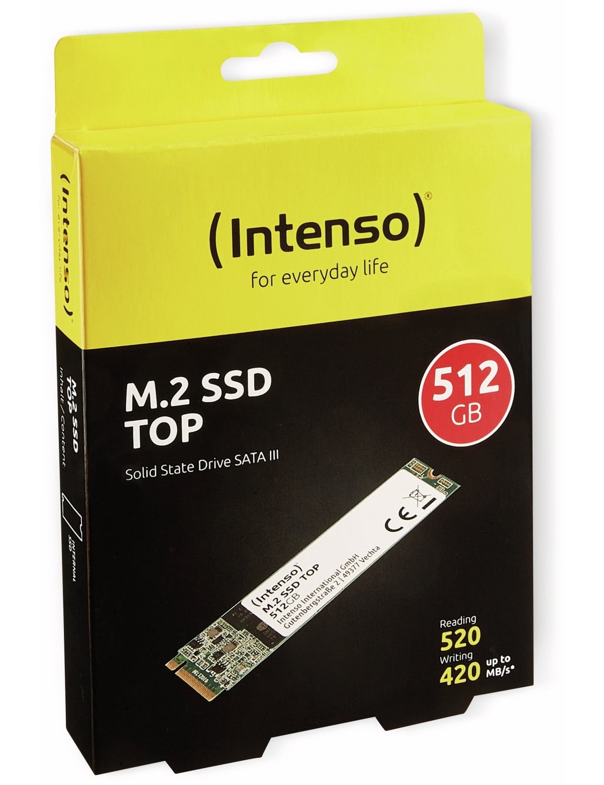 INTENSO M.2-SSD, 512 GB, MLC-FLASH