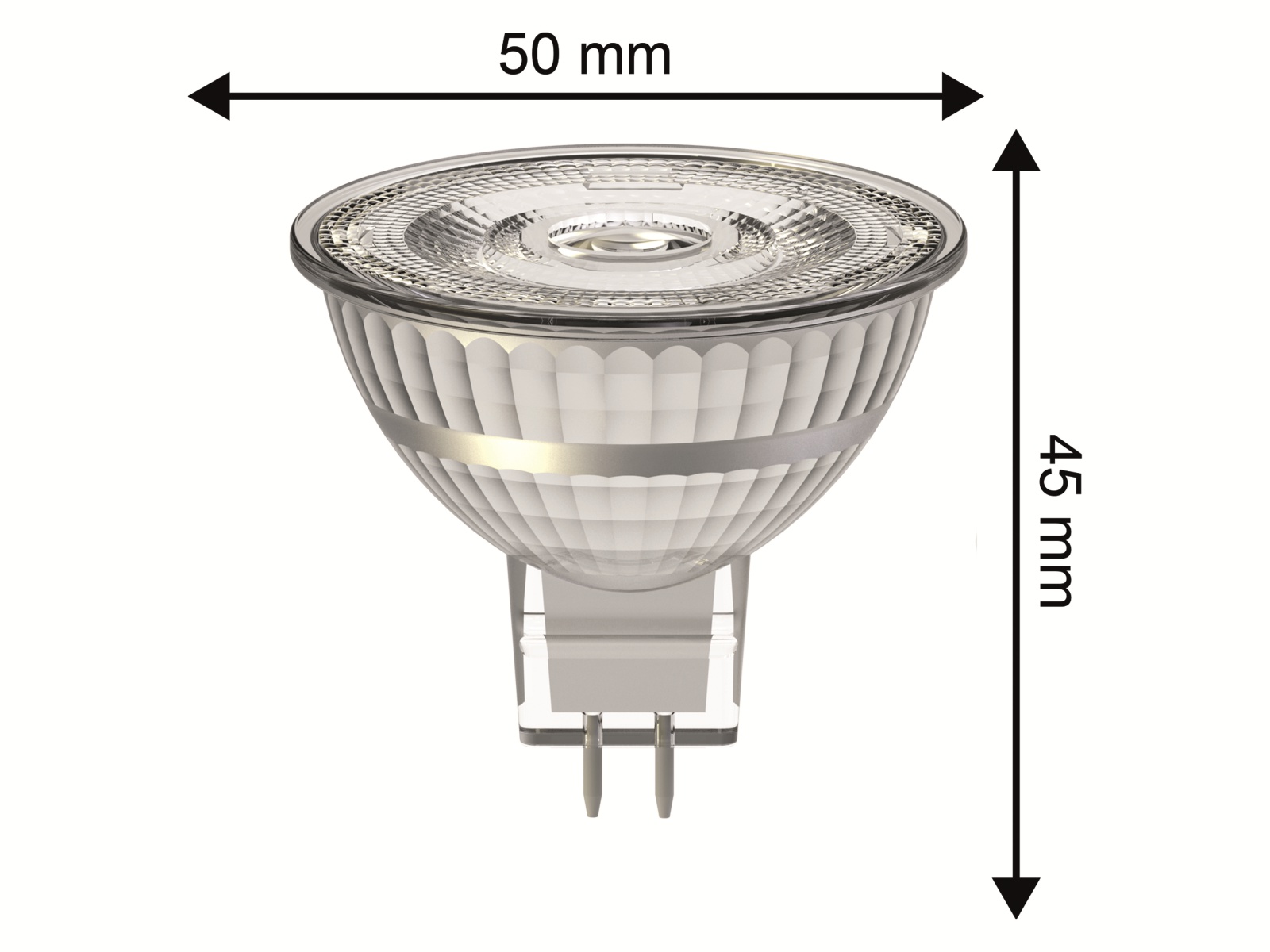 BLULAXA LED-Lampe 49123 MR16, GU5.3, EEK: F, 5,5 W, 460 lm, 2700 K, Halogenoptik