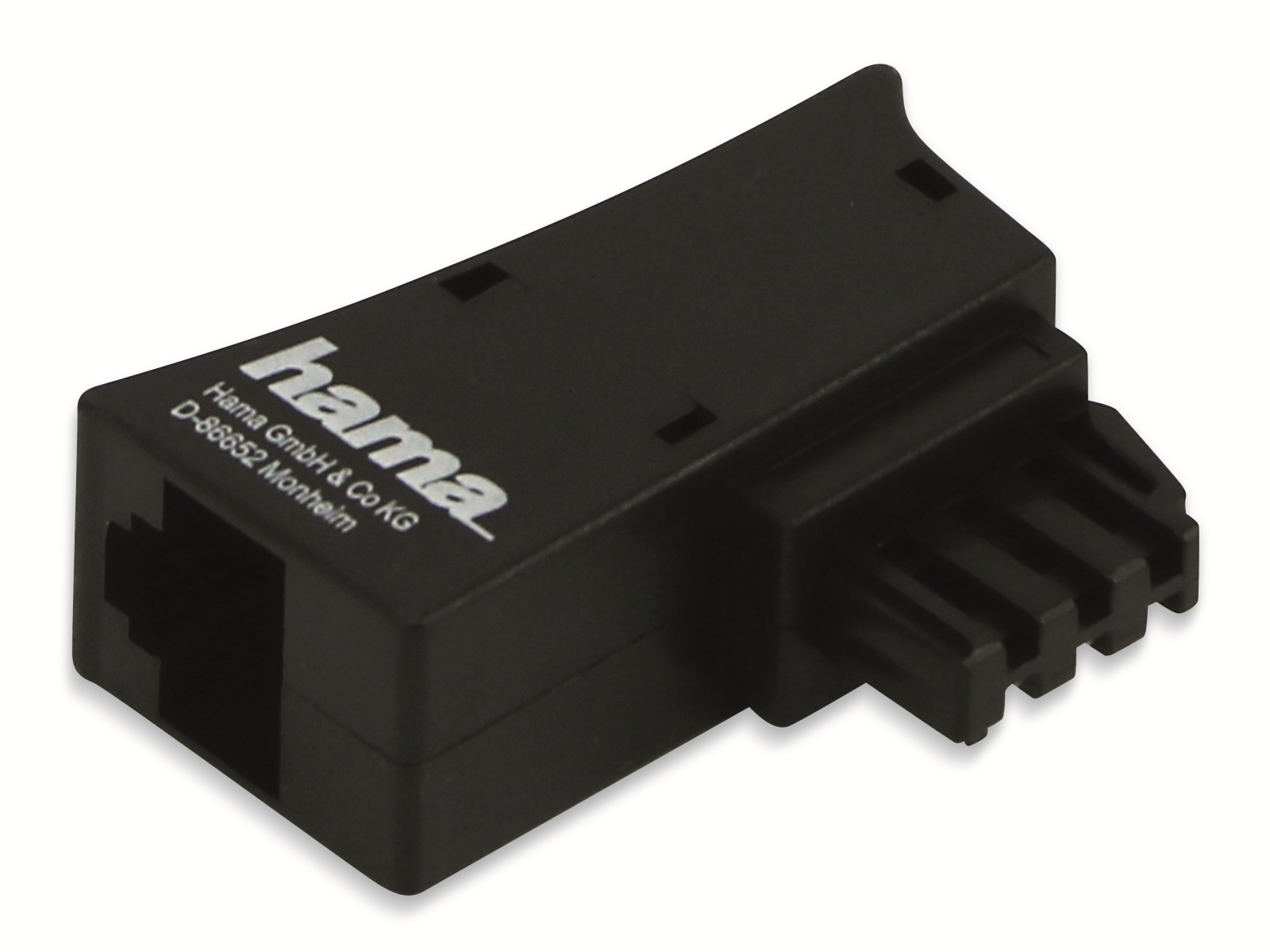 HAMA Adapter für Fritzboxkabel, TAE-F Stecker zu Modularkupplung 8p2c