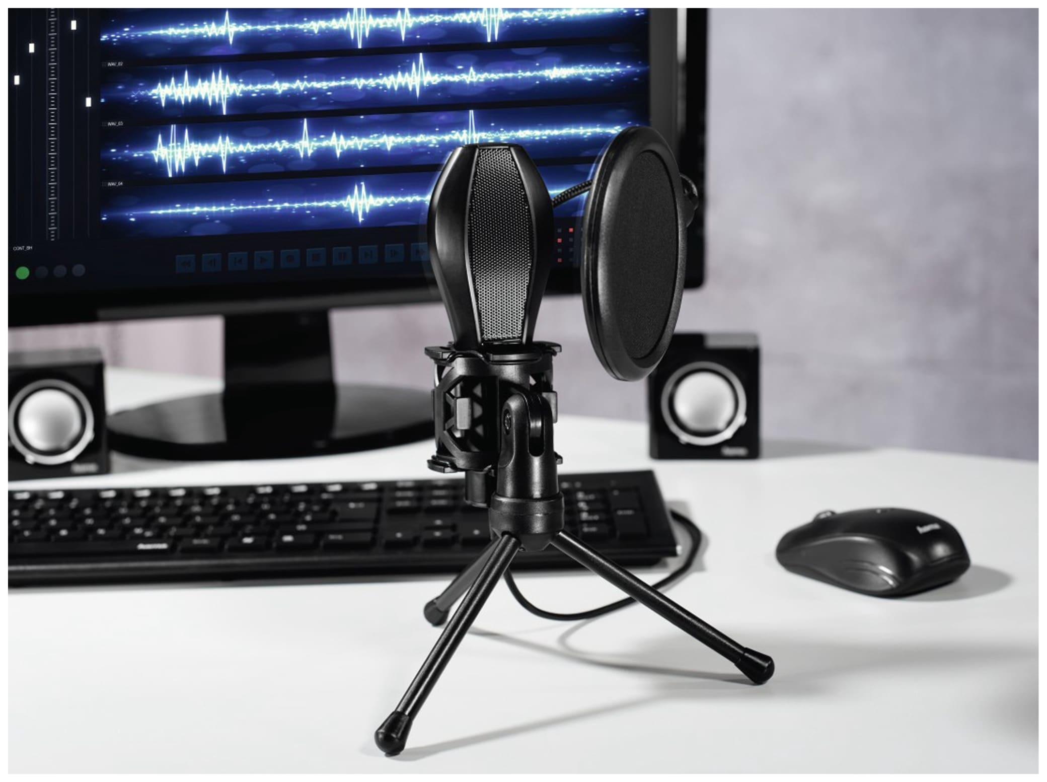 HAMA Mikrofon MIC-USB Stream, Studiodesign, schwarz