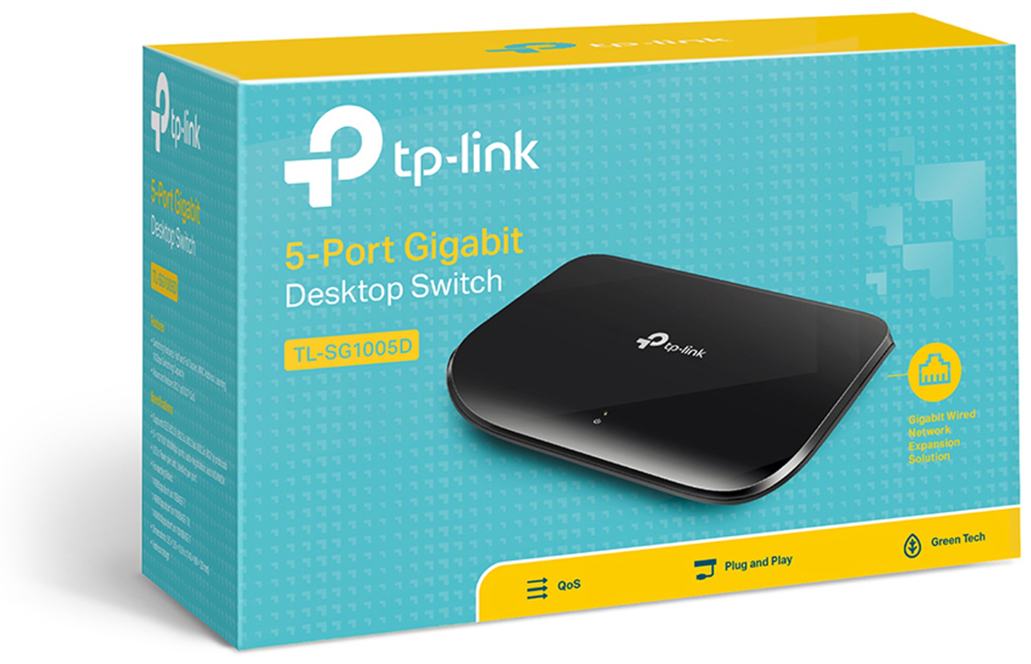 TP-LINK Gigabit Netzwerk-Switch TL-SG1005D, 5-Port