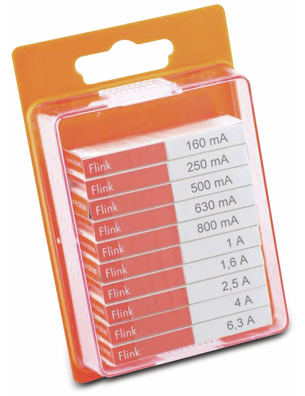 ESKA Feinsicherung-Sortiment 120900, (Ø x L) 5 mm x 20 mm Flink -F- Inhalt 100 St.