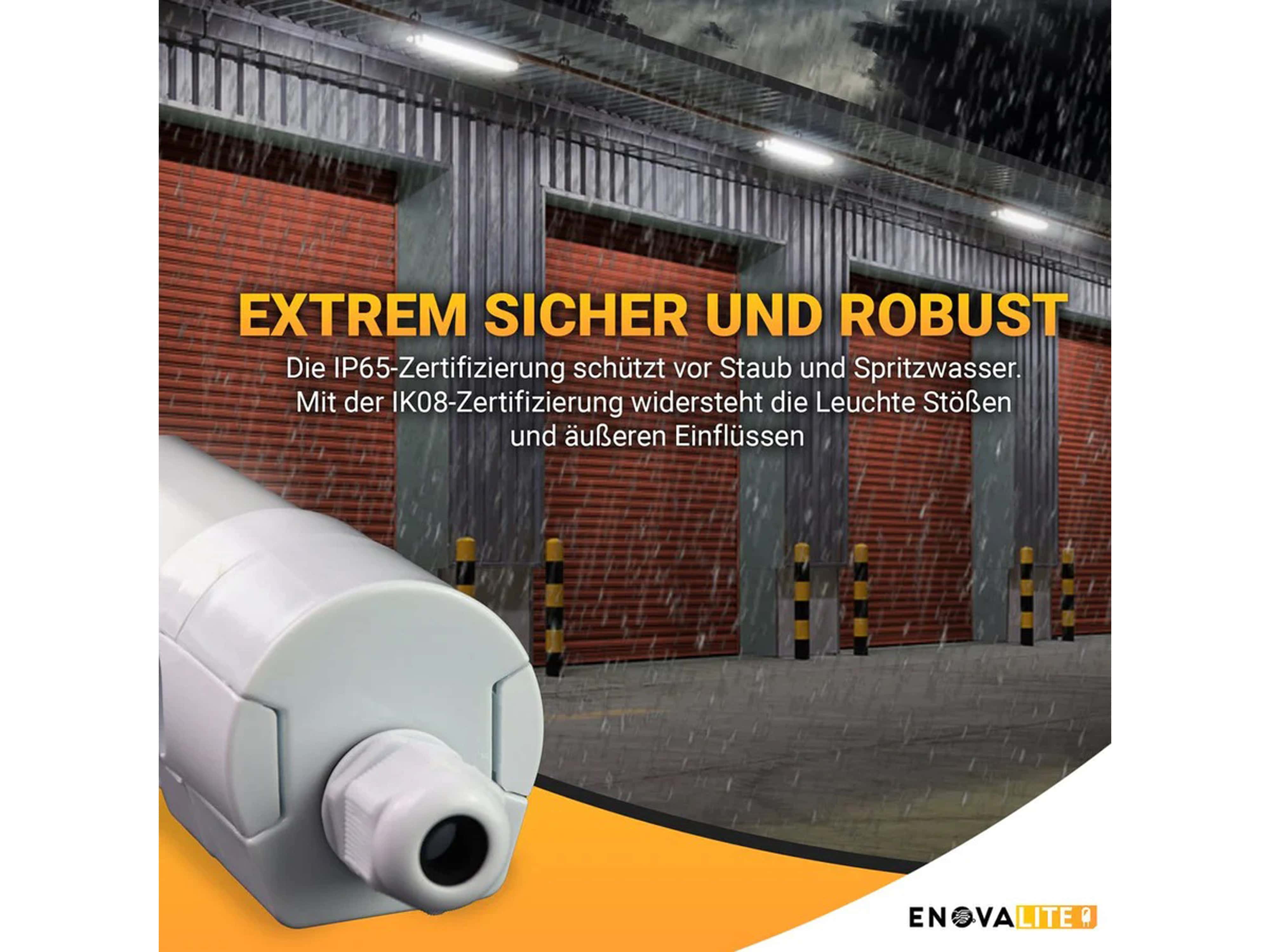 ENOVALITE LED-Feuchtraumleuchte PRO, EEK: E, 50W, 5500lm, 4000K, 1500mm