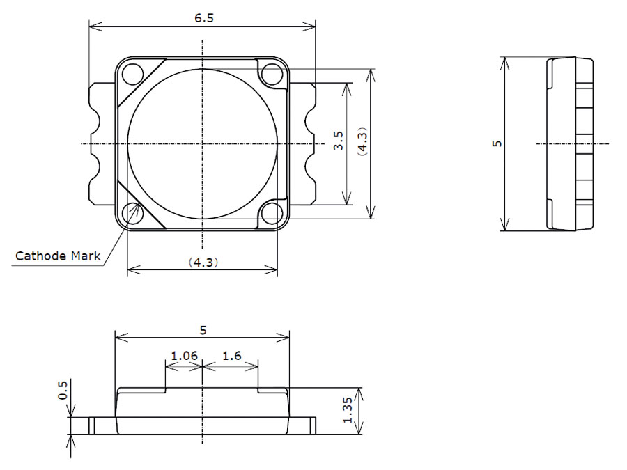 NICHIA High-Power LED NS6L183BT, 113 lm, warmweiß