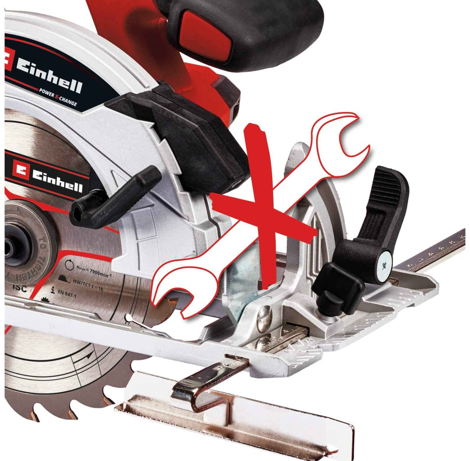 EINHELL Akku-Handkreissäge TE-CS 18/165-1 Li Solo