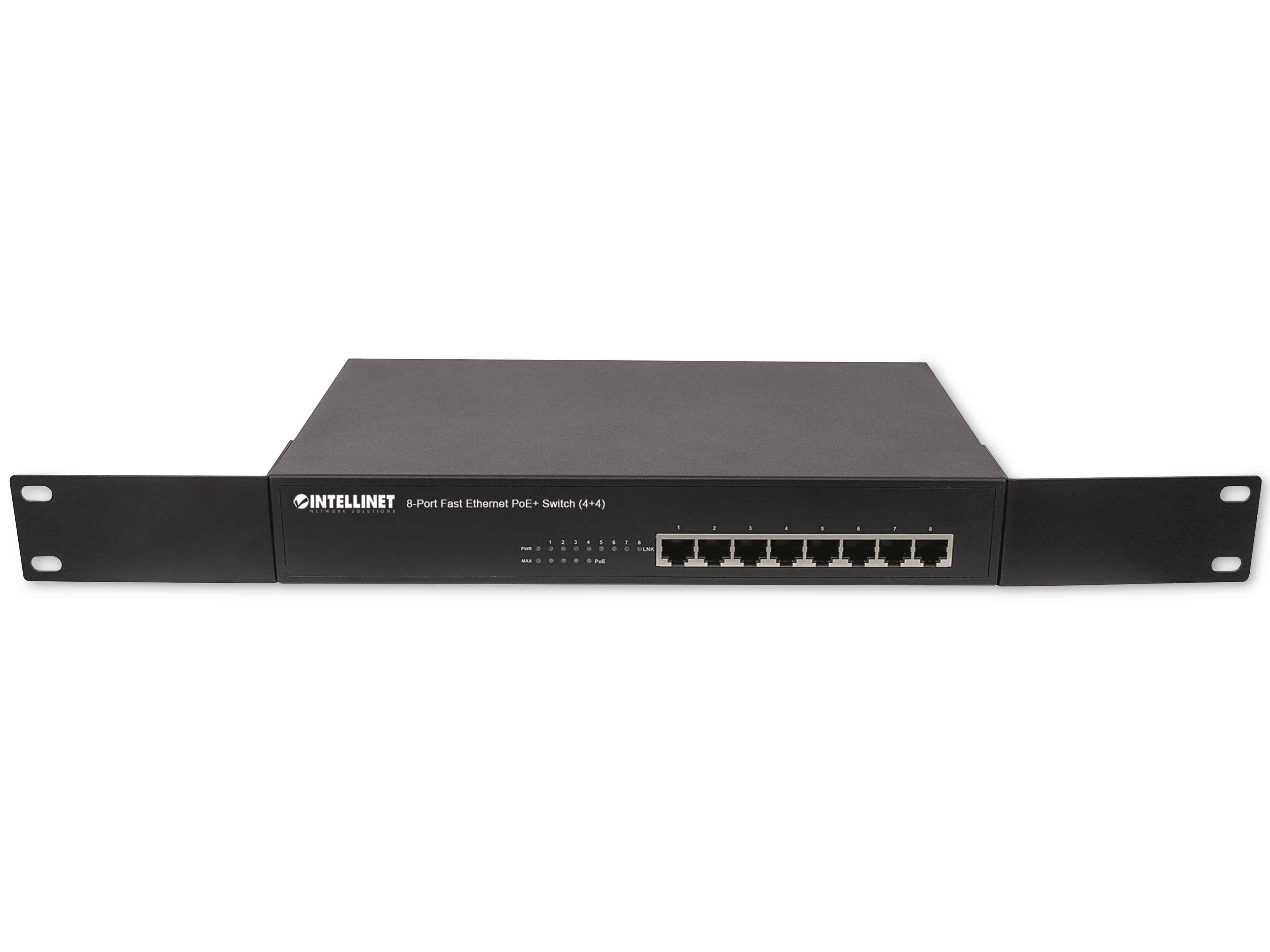 INTELLINET Ethernet Switch 561075 8-Port PoE+