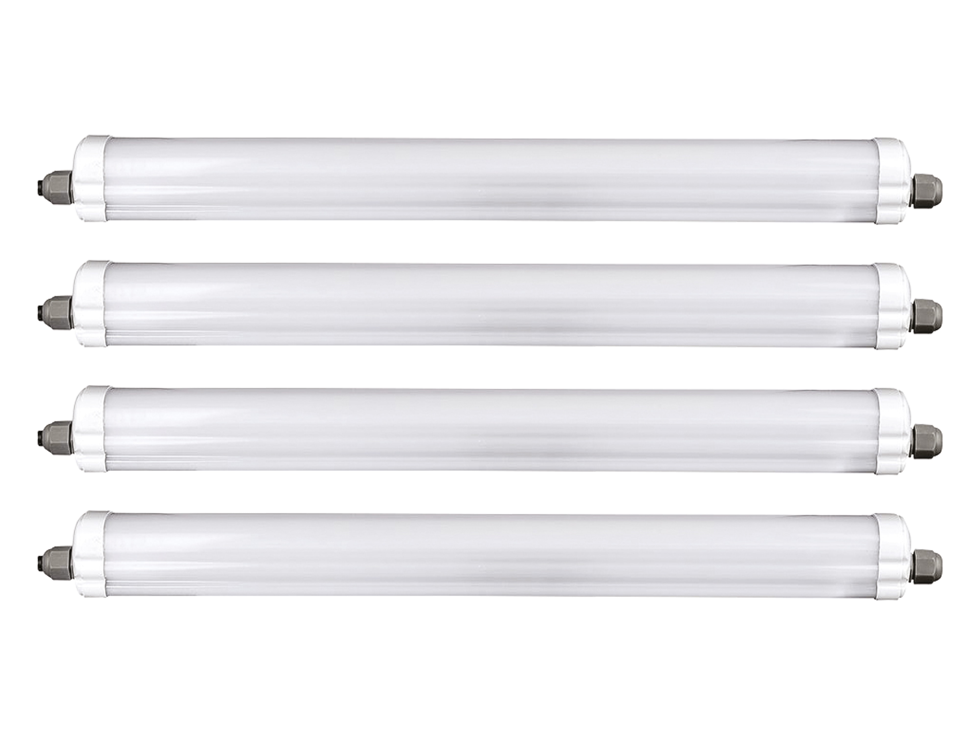 V-TAC LED-Feuchtraum-Wannenleuchte VT-1574-N, EEK: E, 48 W, 5760 lm, 6500 K, 1500 mm, 4 Stück