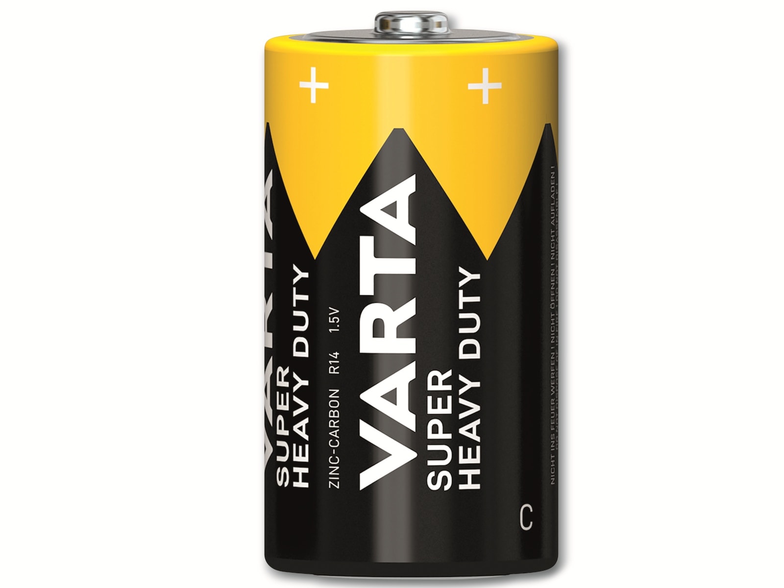VARTA Batterie Zink-Kohle, Baby, C, R14, 1.5V, Superlife, 2 Stück