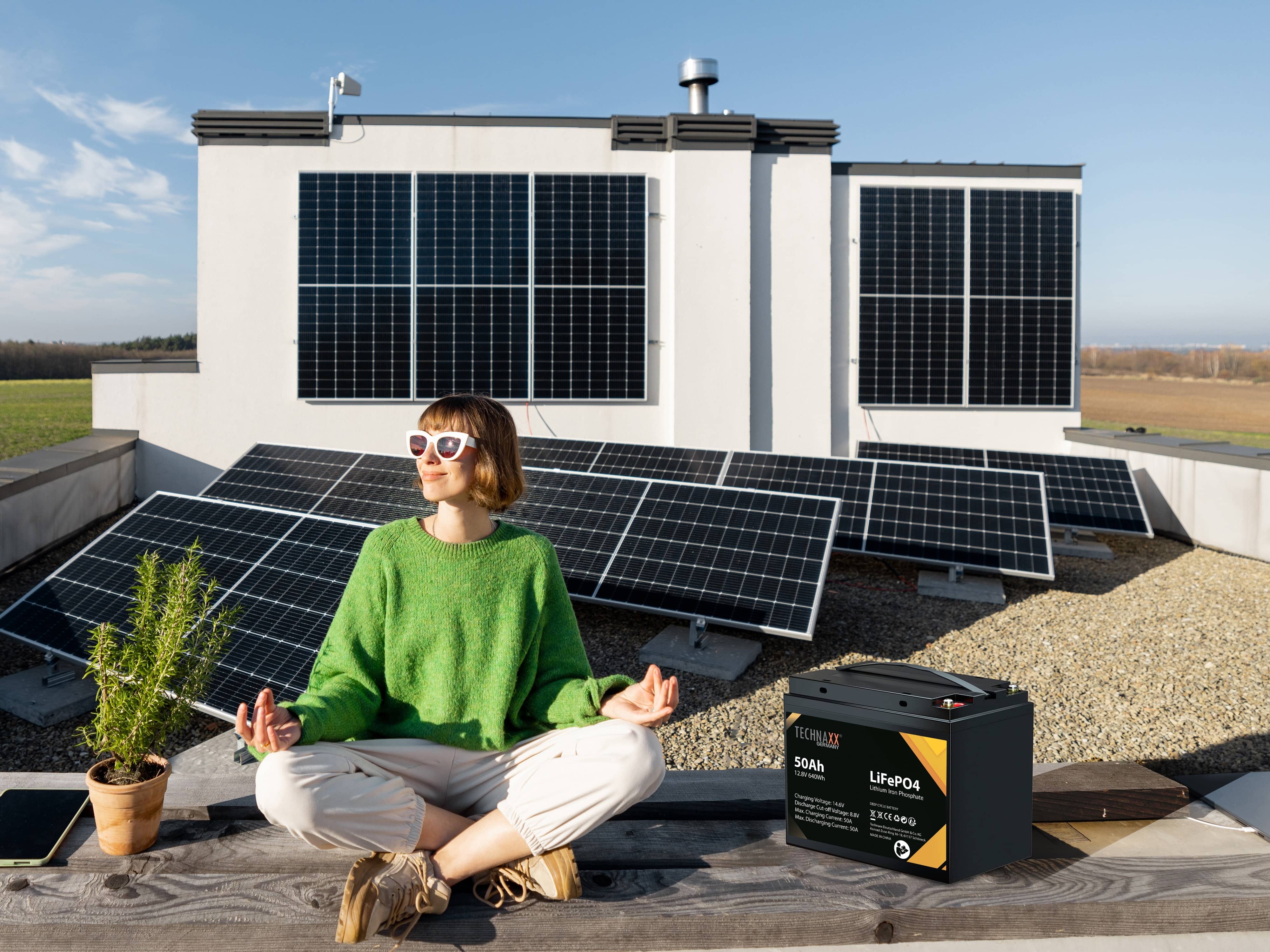 TECHNAXX Solar-Batterie TX-234, 50Ah, 12,8 V, LiFePO4