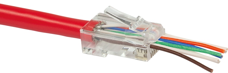 LOGILINK RJ45-Modularstecker, Cat.6, ungeschirmt, vorne offen, 50 Stk.