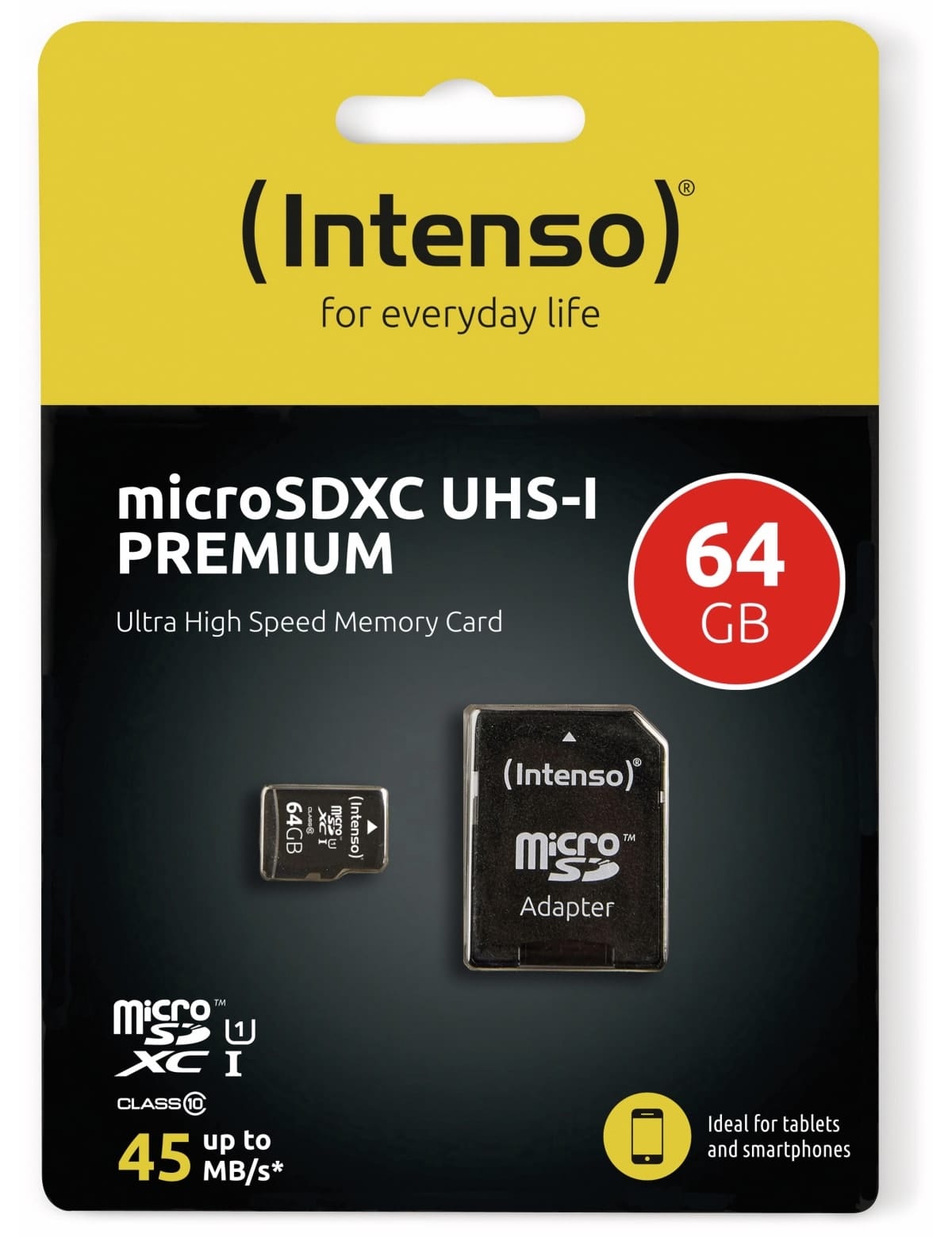 INTENSO MicroSDXC Card 3423490, UHS-I, 64 GB