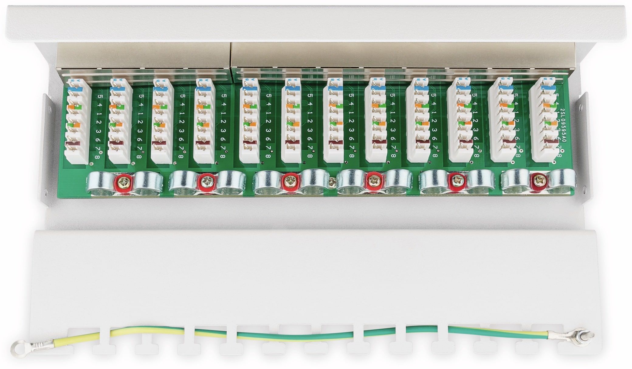 GOOBAY CAT.6 Patchpanel 62070, Mini, 12-fach, STP, weiß