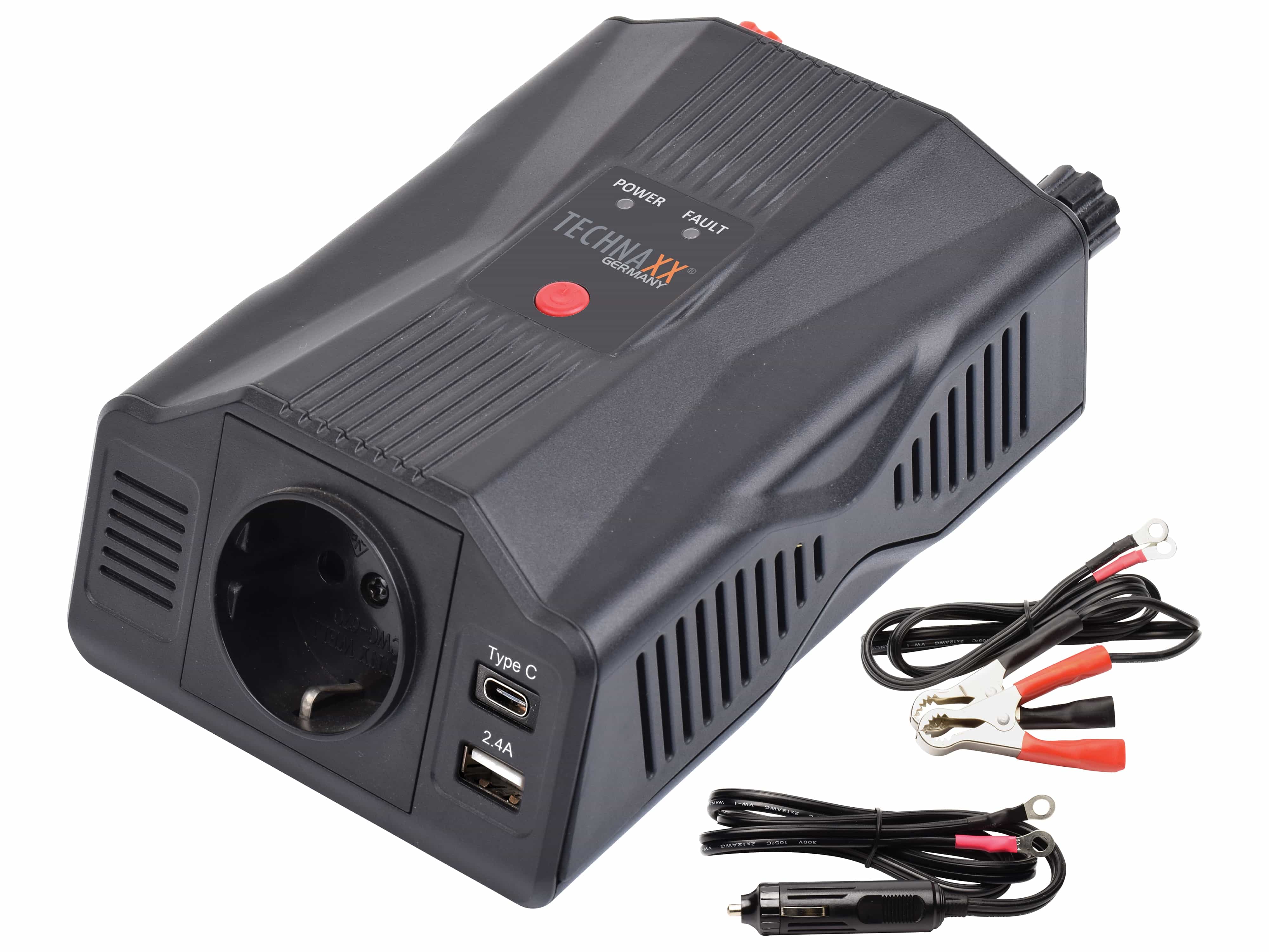 TECHNAXX Wechselrichter TE24, 12V-/230V~, 300 W