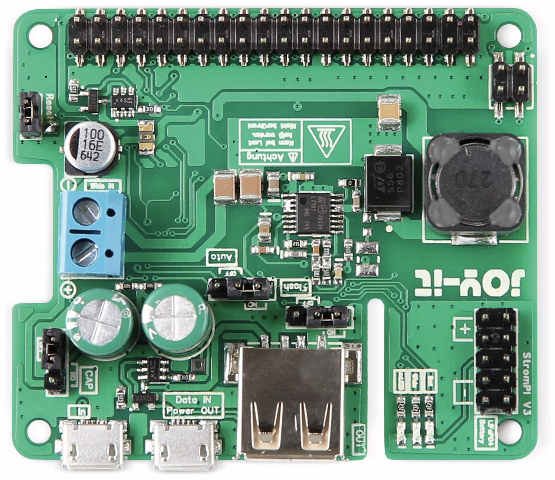 JOY-IT Strom-Pi3 Erweiterungsplatine für Raspberry Pi