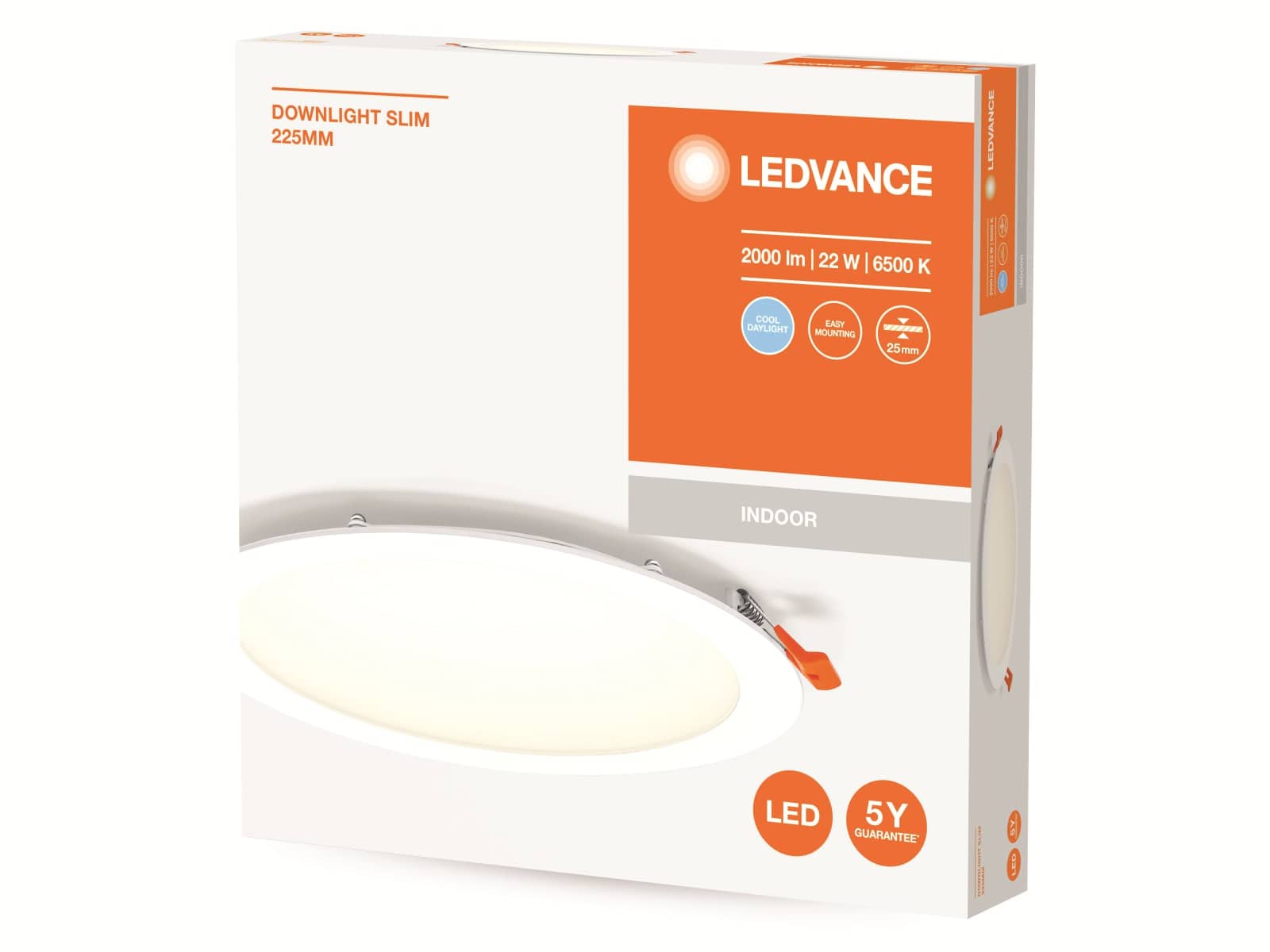 LEDVANCE LED-Einbauleuchte, ultra slim, 22W, 2000lm, 6500K