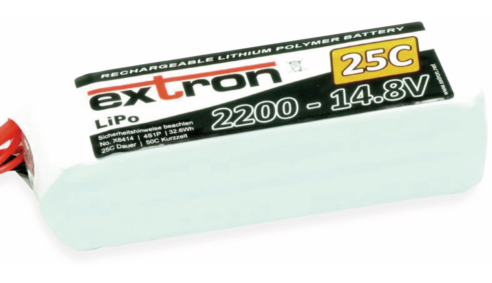 EXTRON LiPo-Akku X2, 14,8 V, 2200 mAh