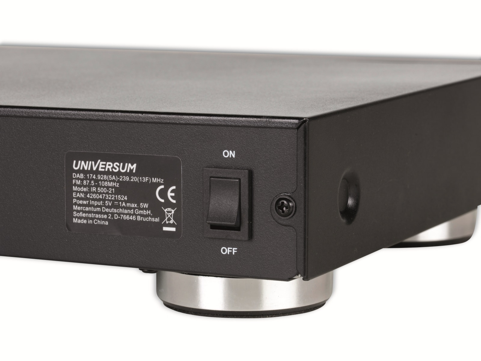 UNIVERSUM Internetradio IR 500-21, DAB+/FM, WiFi, Bluetooth, schwarz