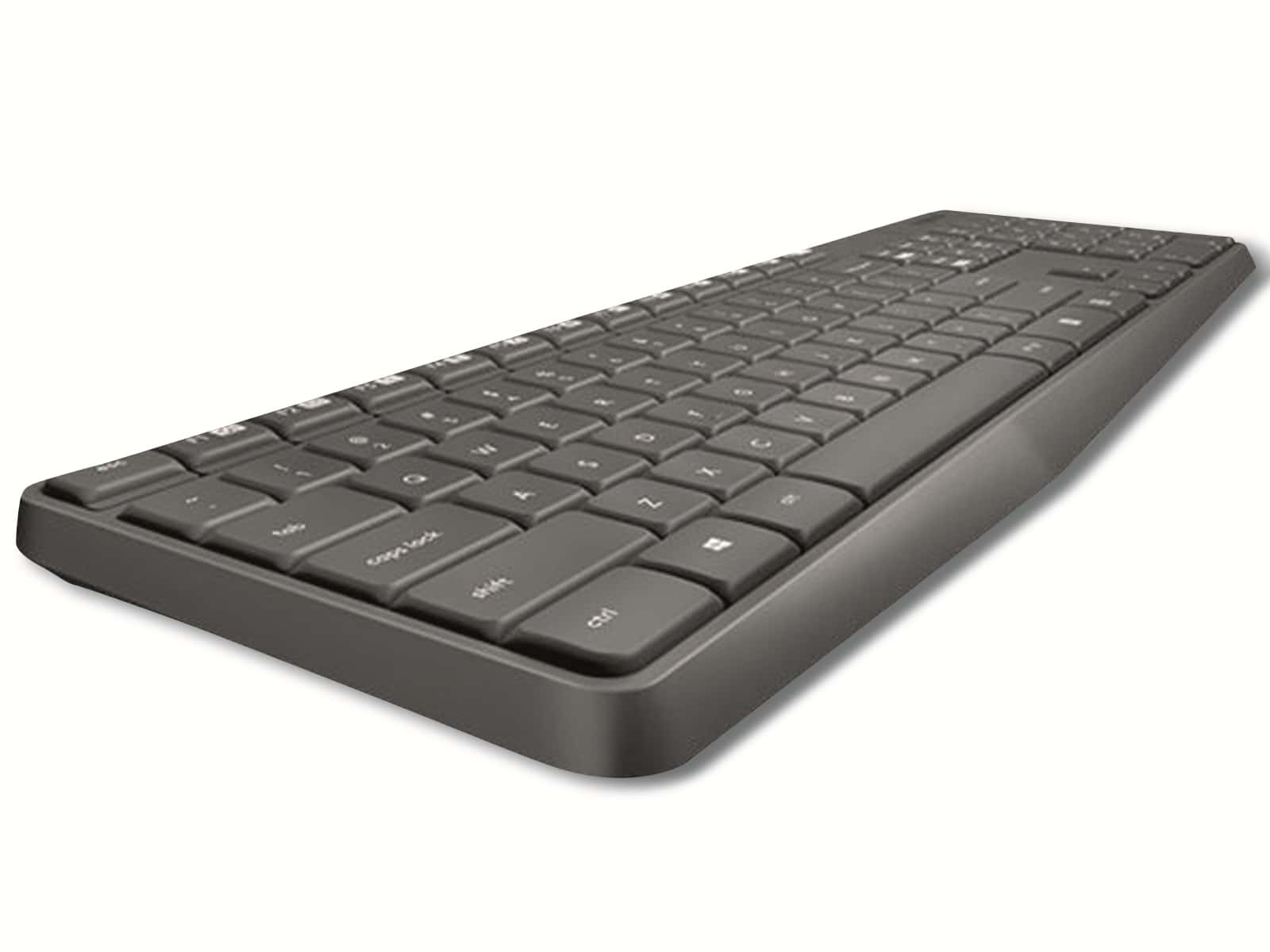 LOGITECH Tastatur- und Maus-Set MK235, Wireless, anthrazit