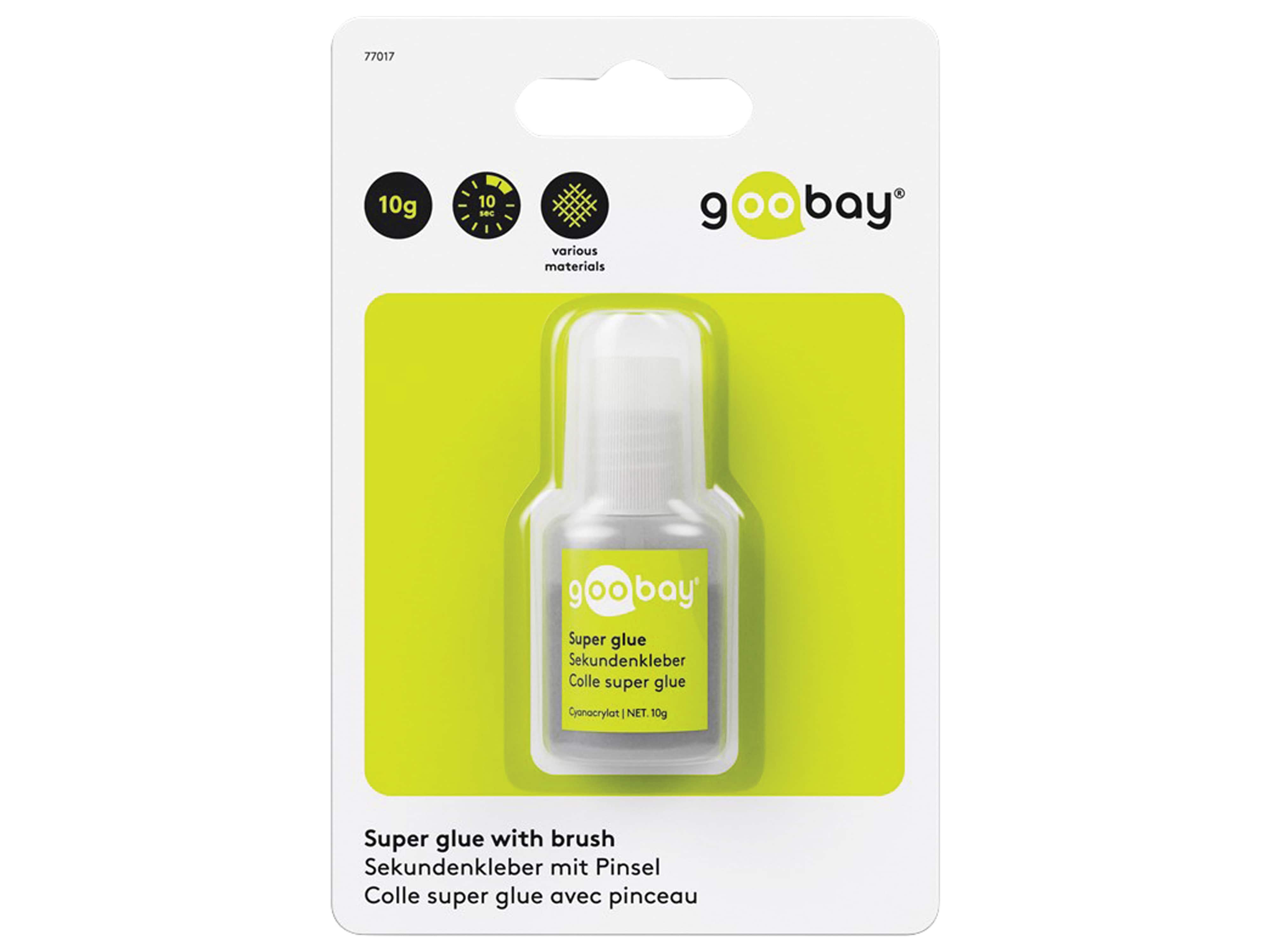 GOOBAY Sekundenkleber SUPER GLUE, 10 g