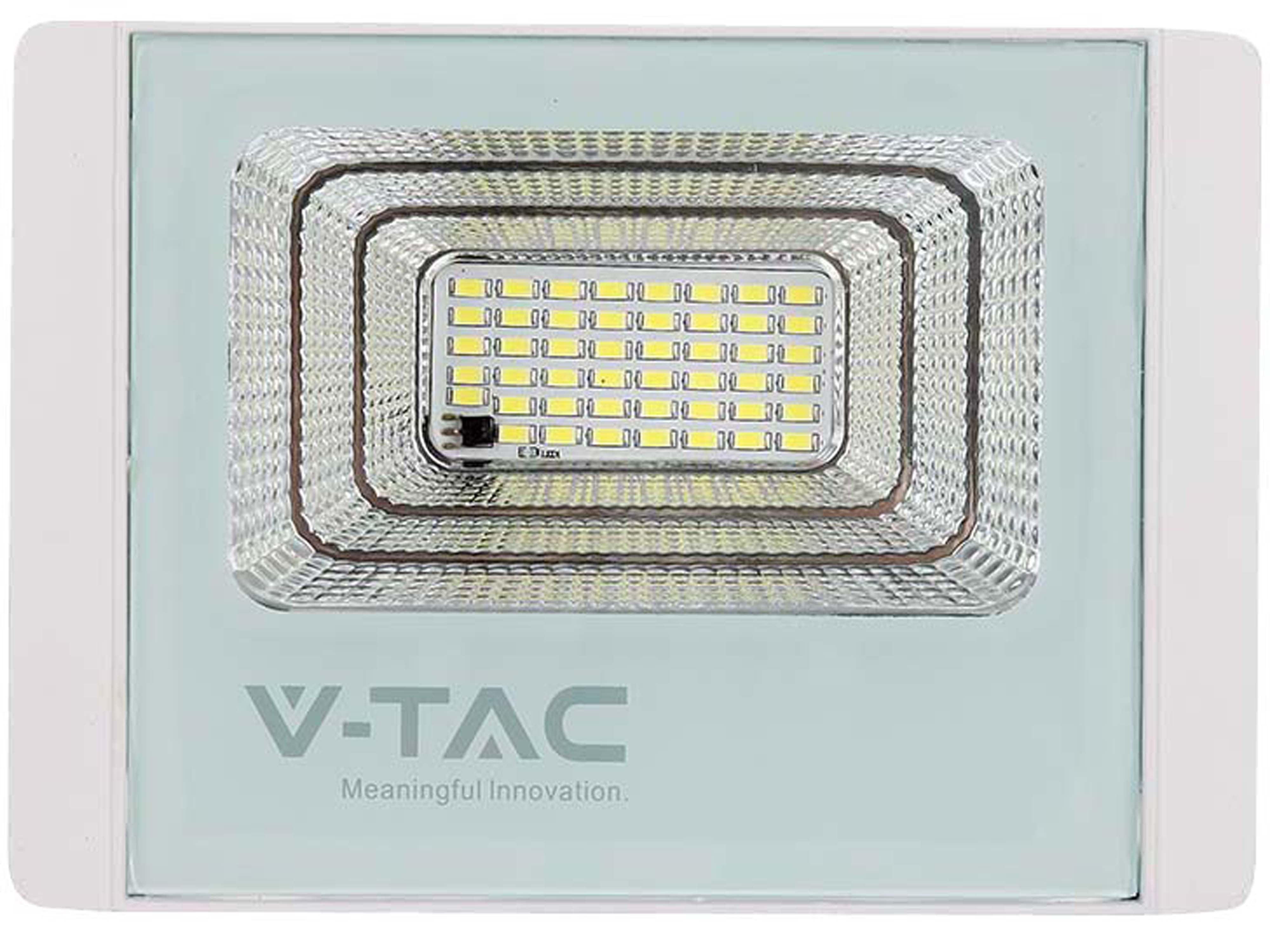 V-TAC Solar LED-Fluter VT-25W, 12 W, 6400 K, mit Panel + Fernbedienung