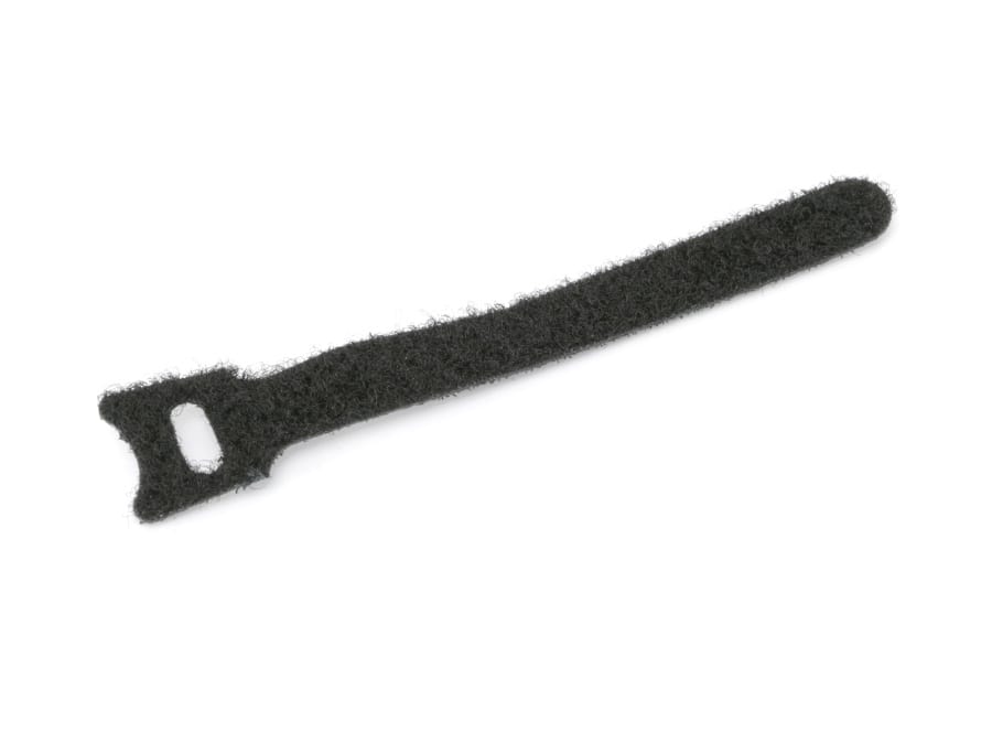 DAYTOOLS Kabelbinder, 125x12 mm, Klettverschluss, schwarz, 10 Stück