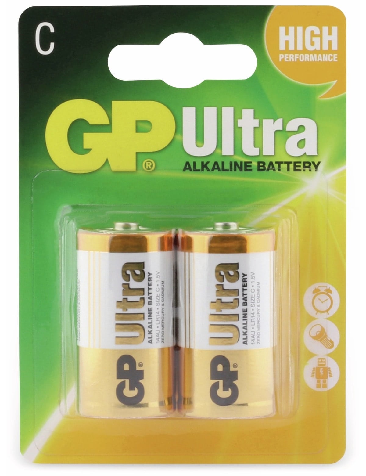 GP Baby-Batterien ULTRA ALKALINE, 2 Stück