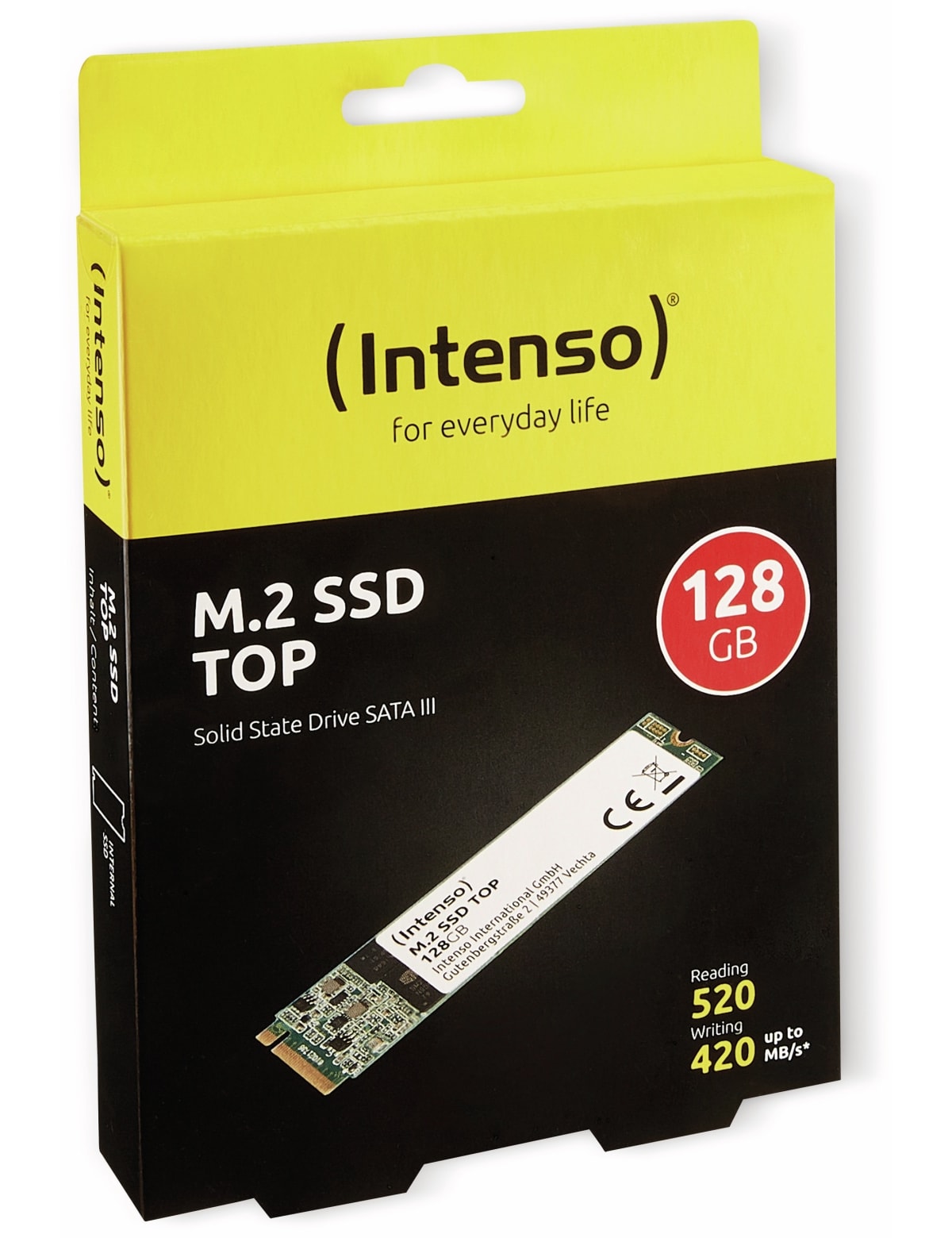 INTENSO M.2-SSD, 128 GB, MLC-FLASH
